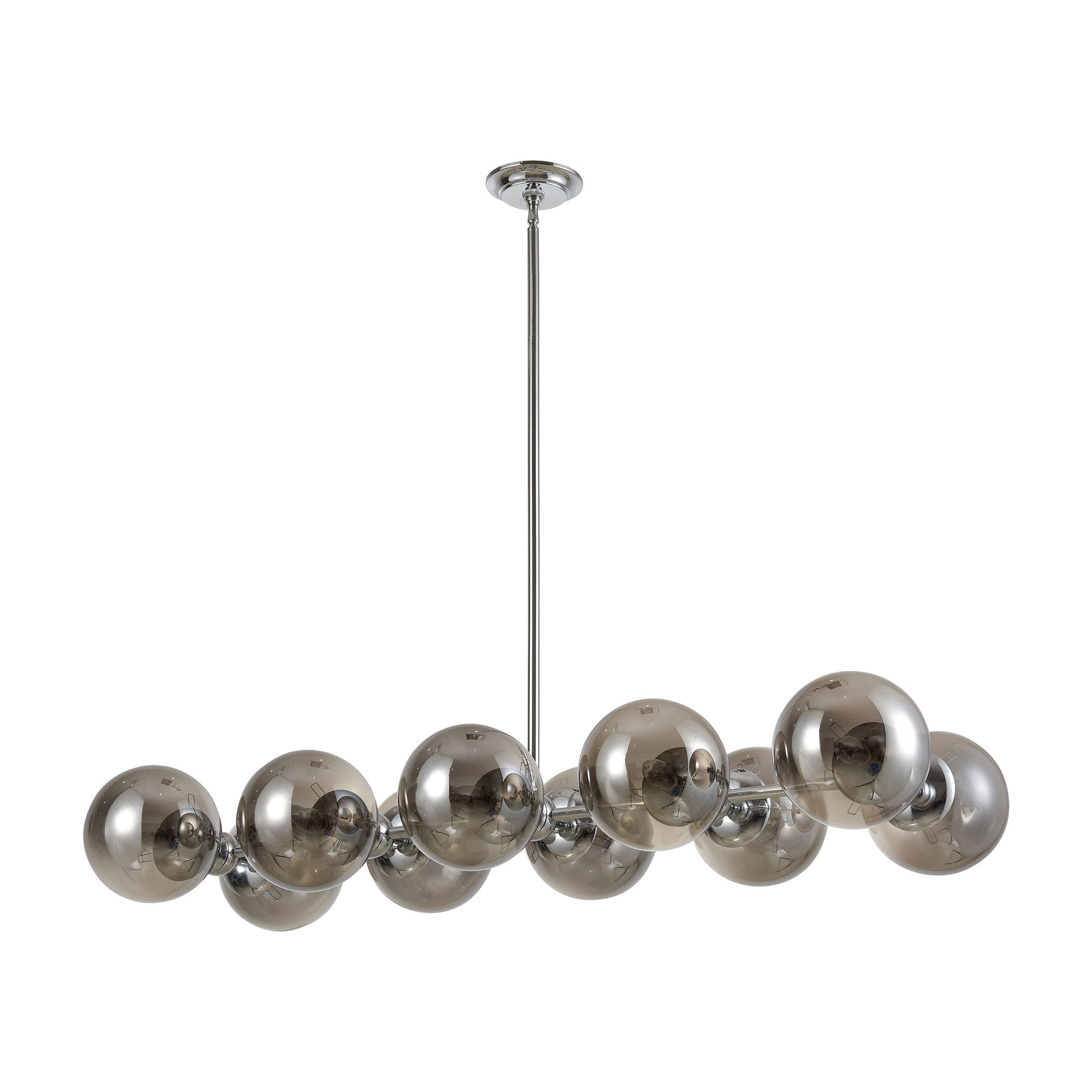 Affinity 45'' Wide 10-Light Chandelier - Chrome