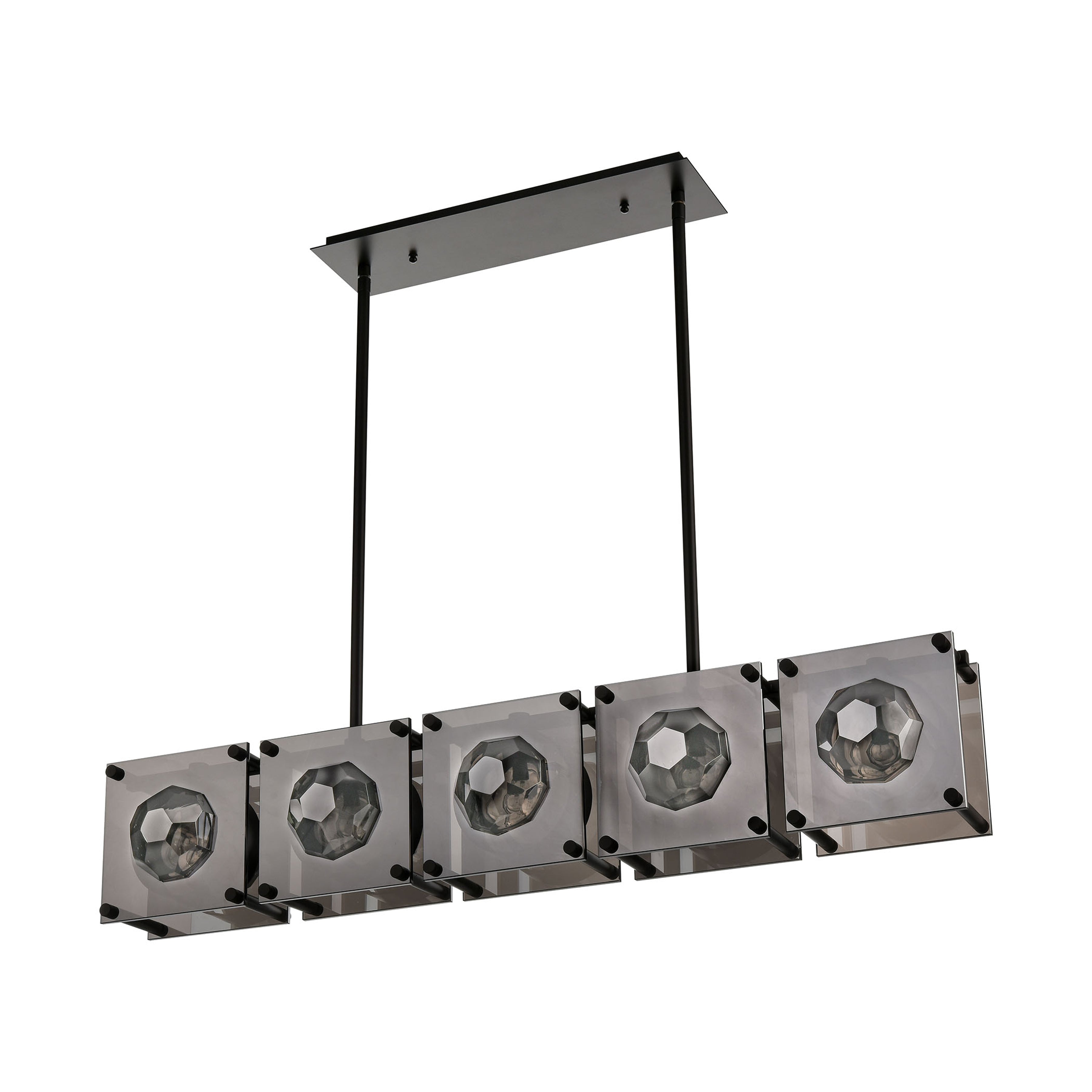 Brilliance 43'' Wide 5-Light Linear Chandelier - Oil Rubbed Bronze
