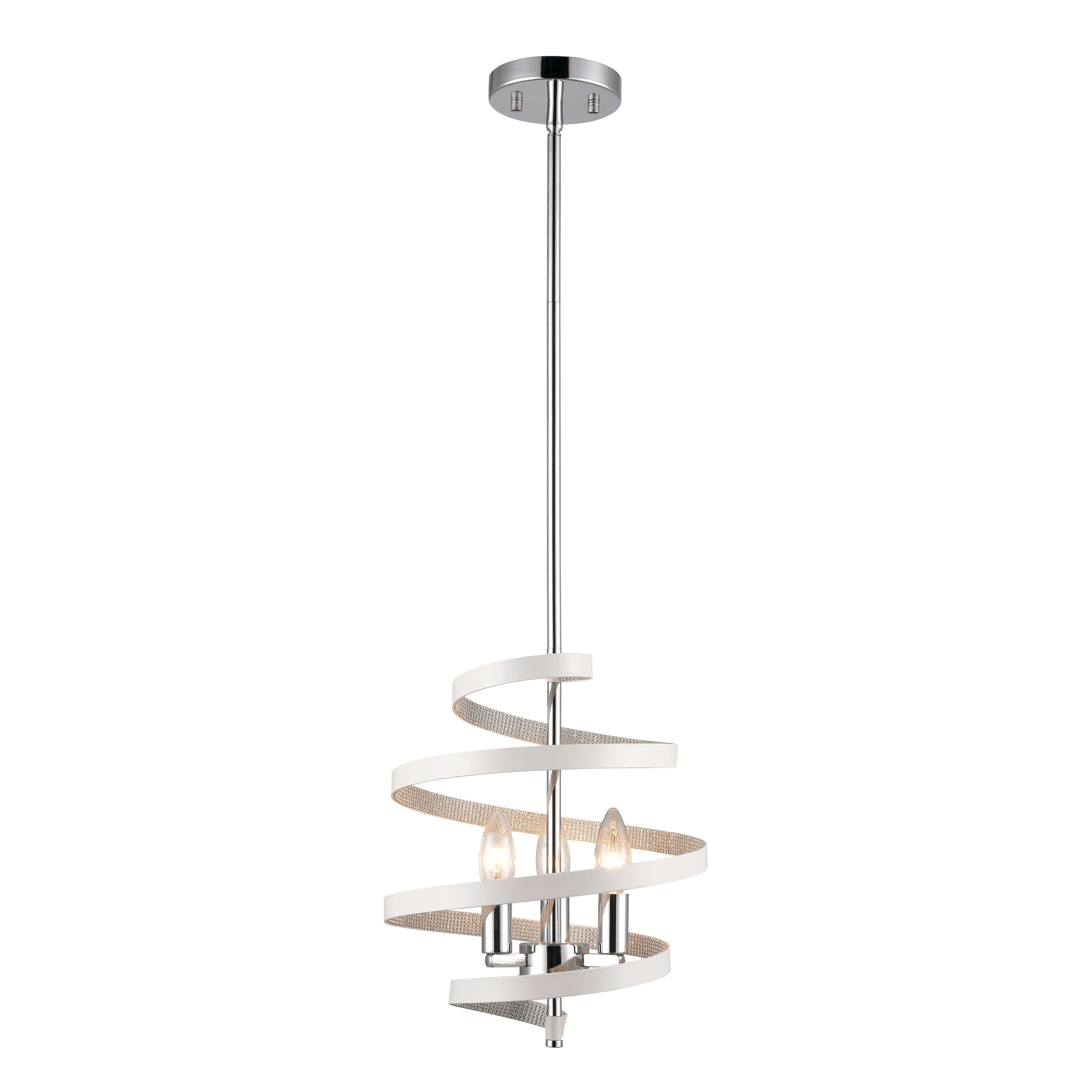 Venue 11'' Wide 3-Light Pendant - Chrome