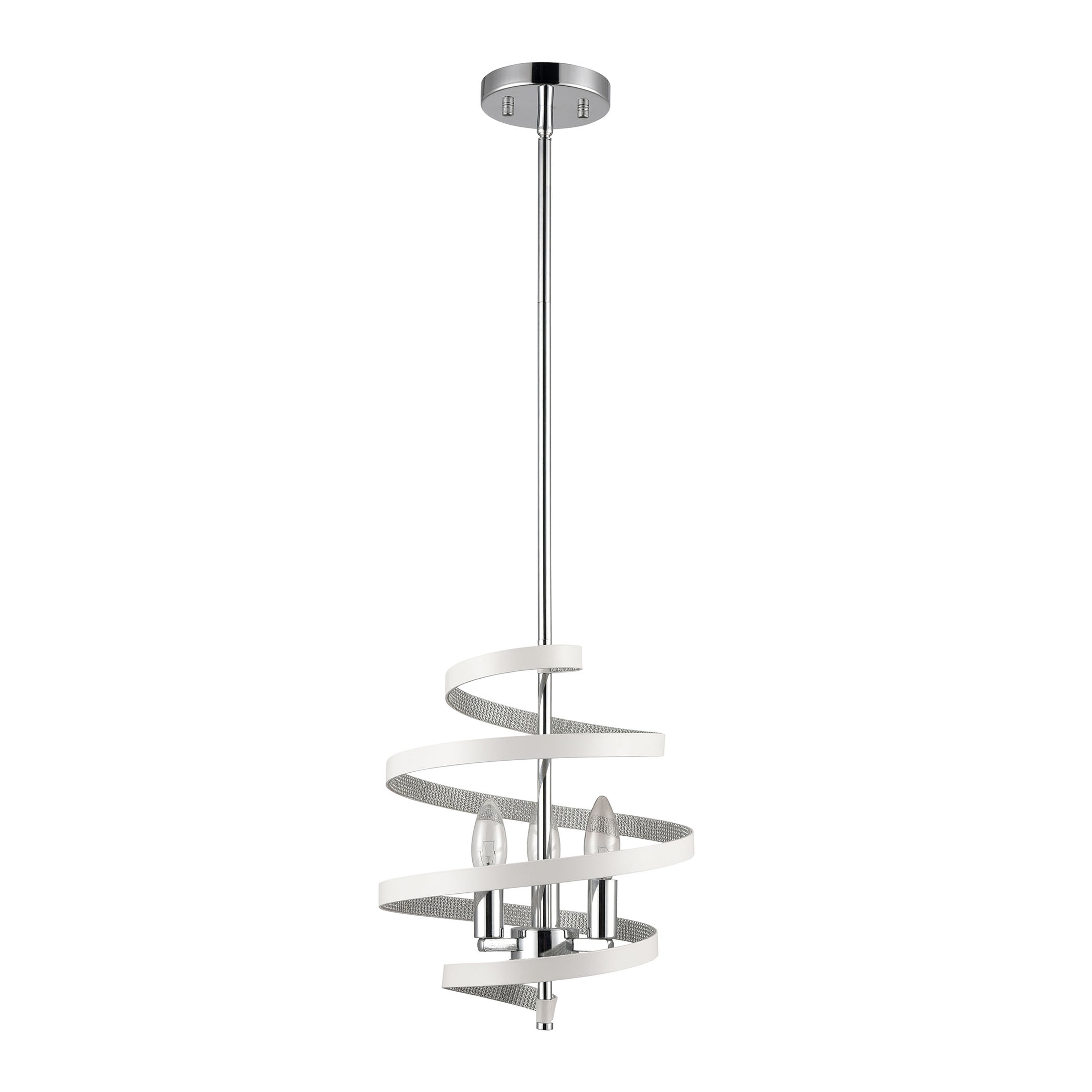 Venue 11'' Wide 3-Light Pendant - Chrome