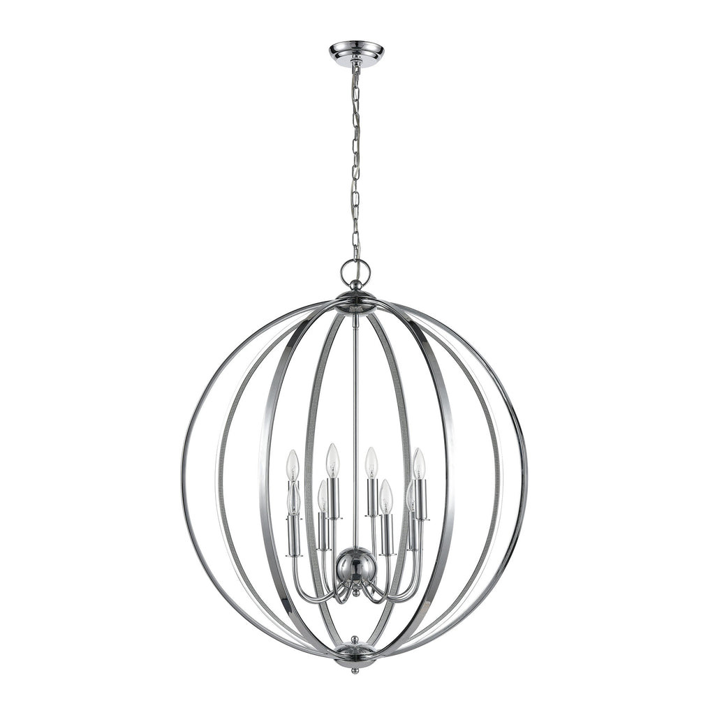 Venue 32'' Wide 8-Light Chandelier - Chrome
