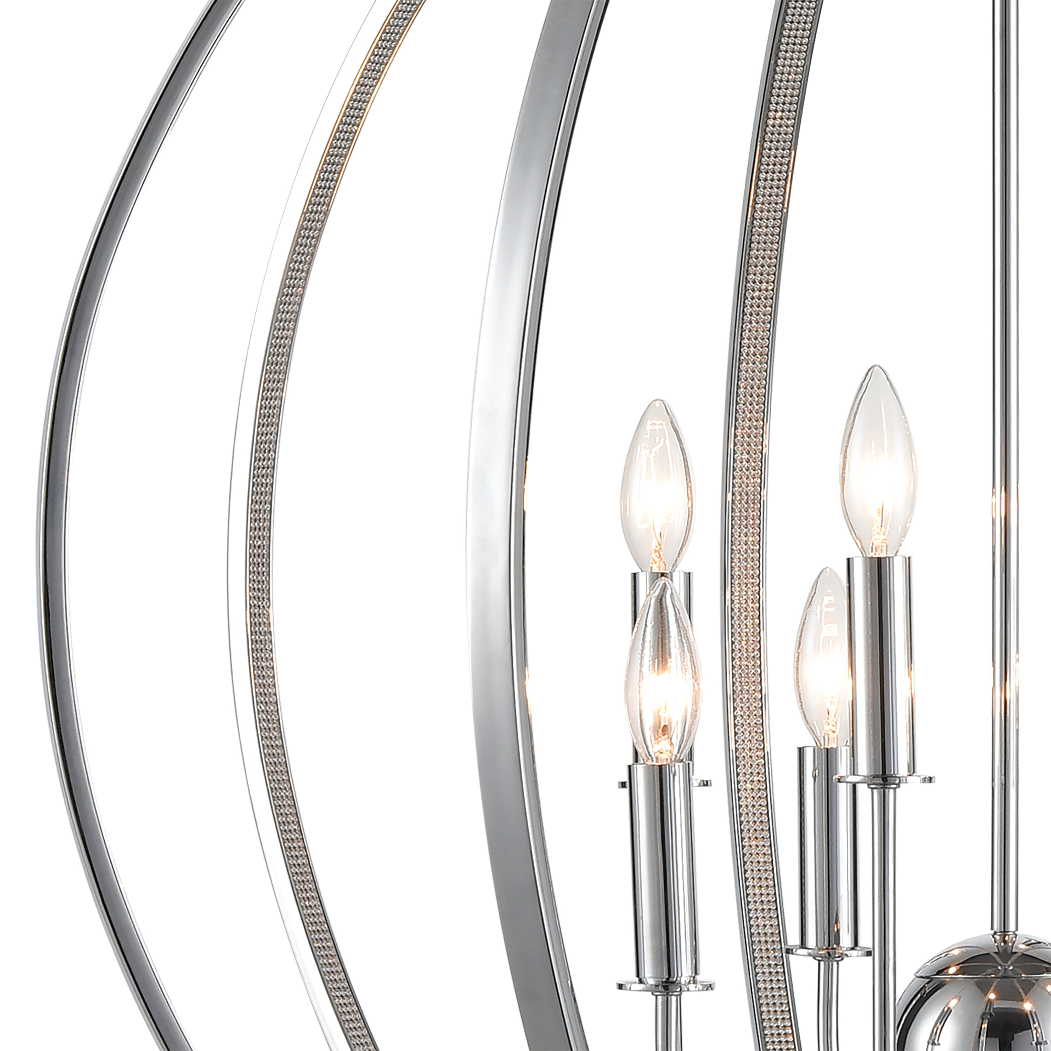 Venue 32'' Wide 8-Light Chandelier - Chrome