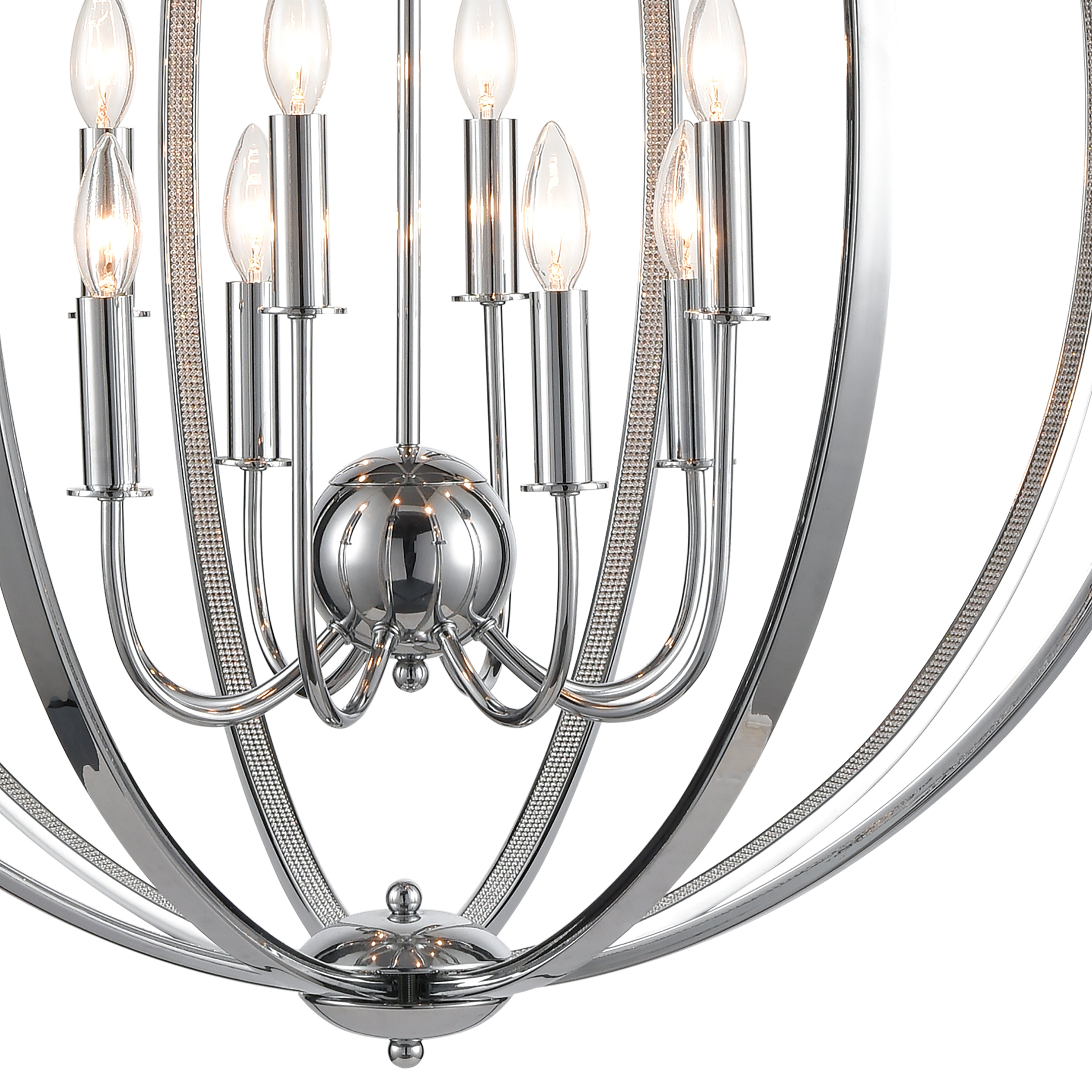 Venue 32'' Wide 8-Light Chandelier - Chrome