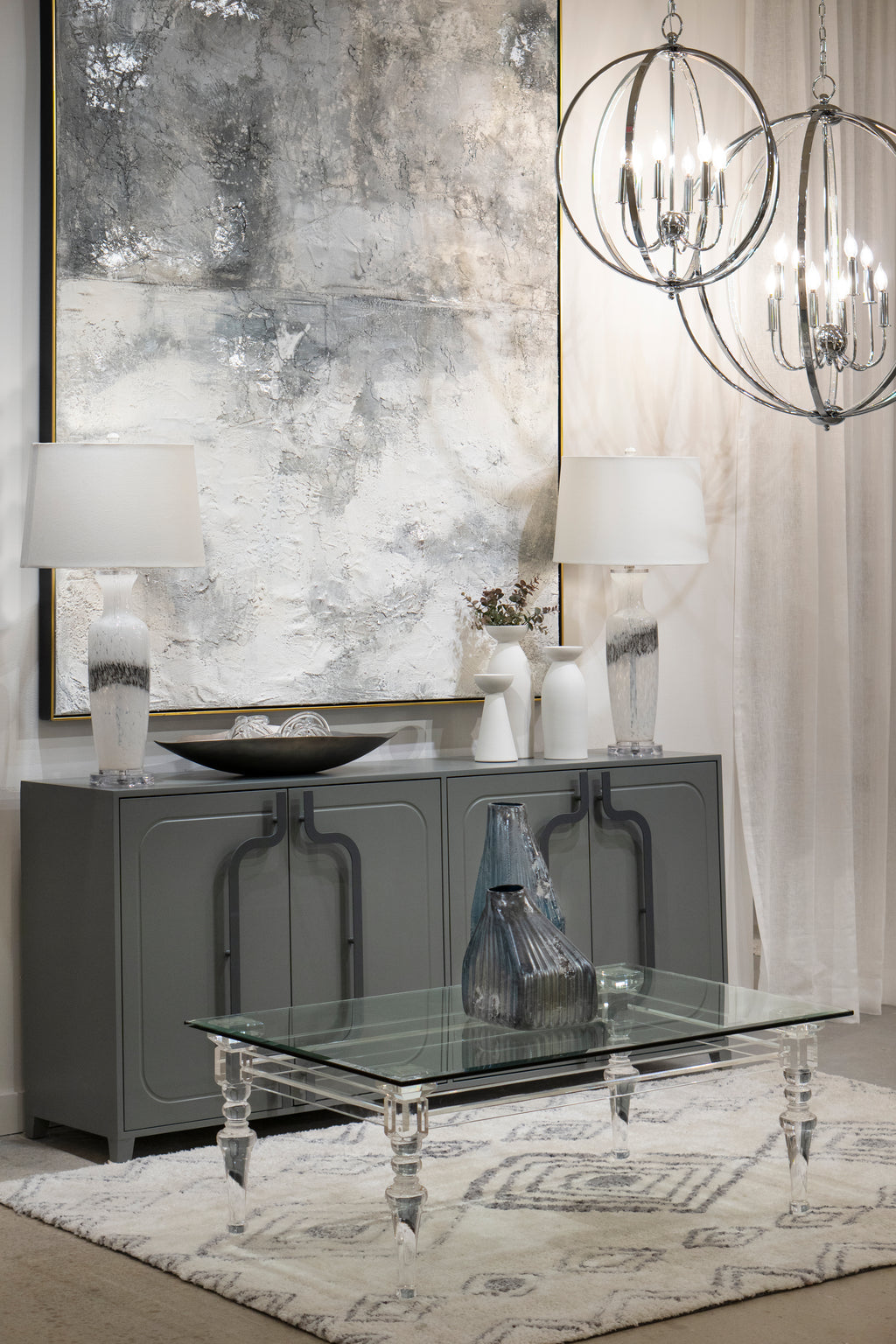 Venue 32'' Wide 8-Light Chandelier - Chrome