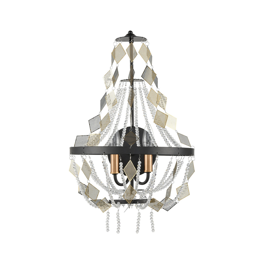 Selene 20'' High 2-Light Sconce - Matte Black