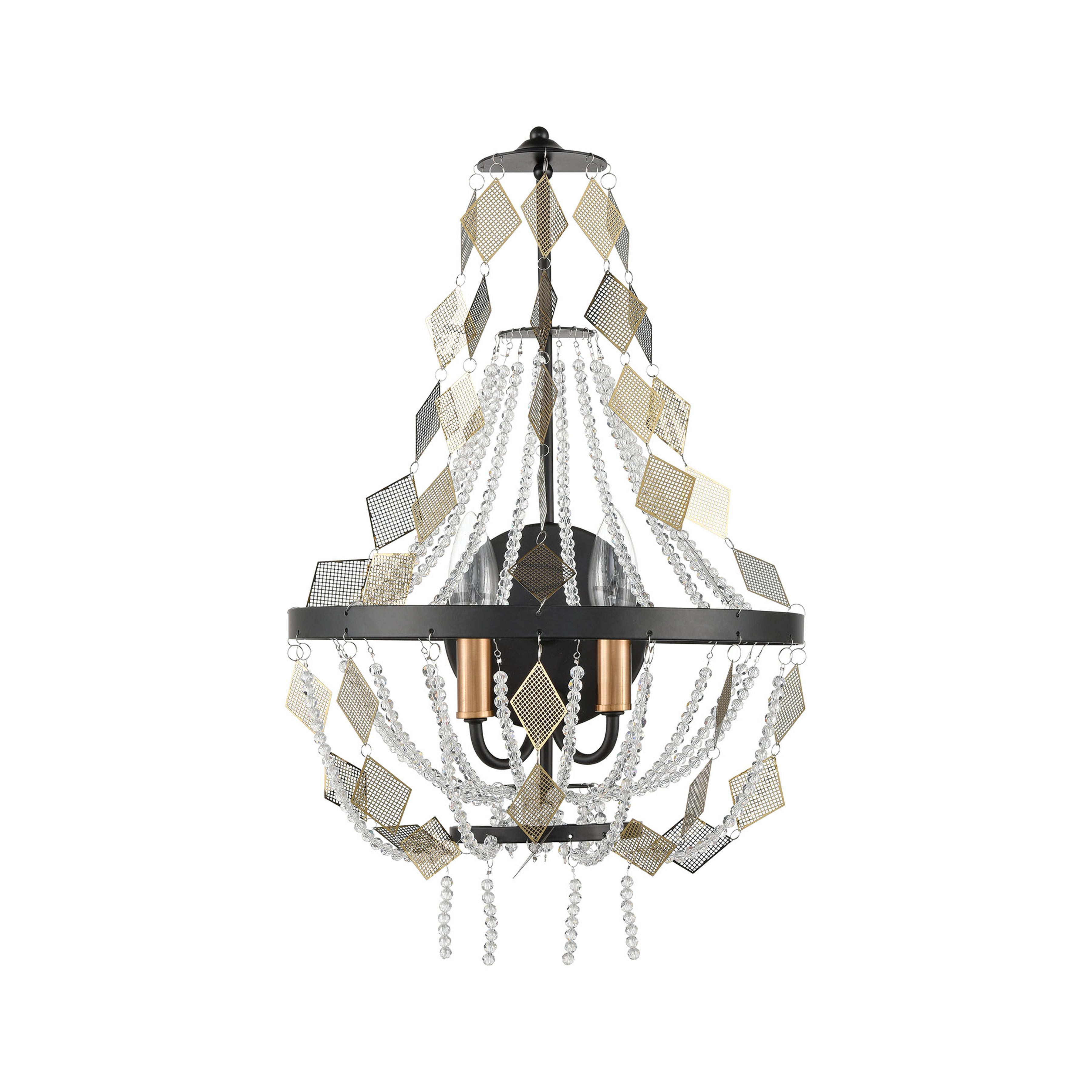 Selene 20'' High 2-Light Sconce - Matte Black