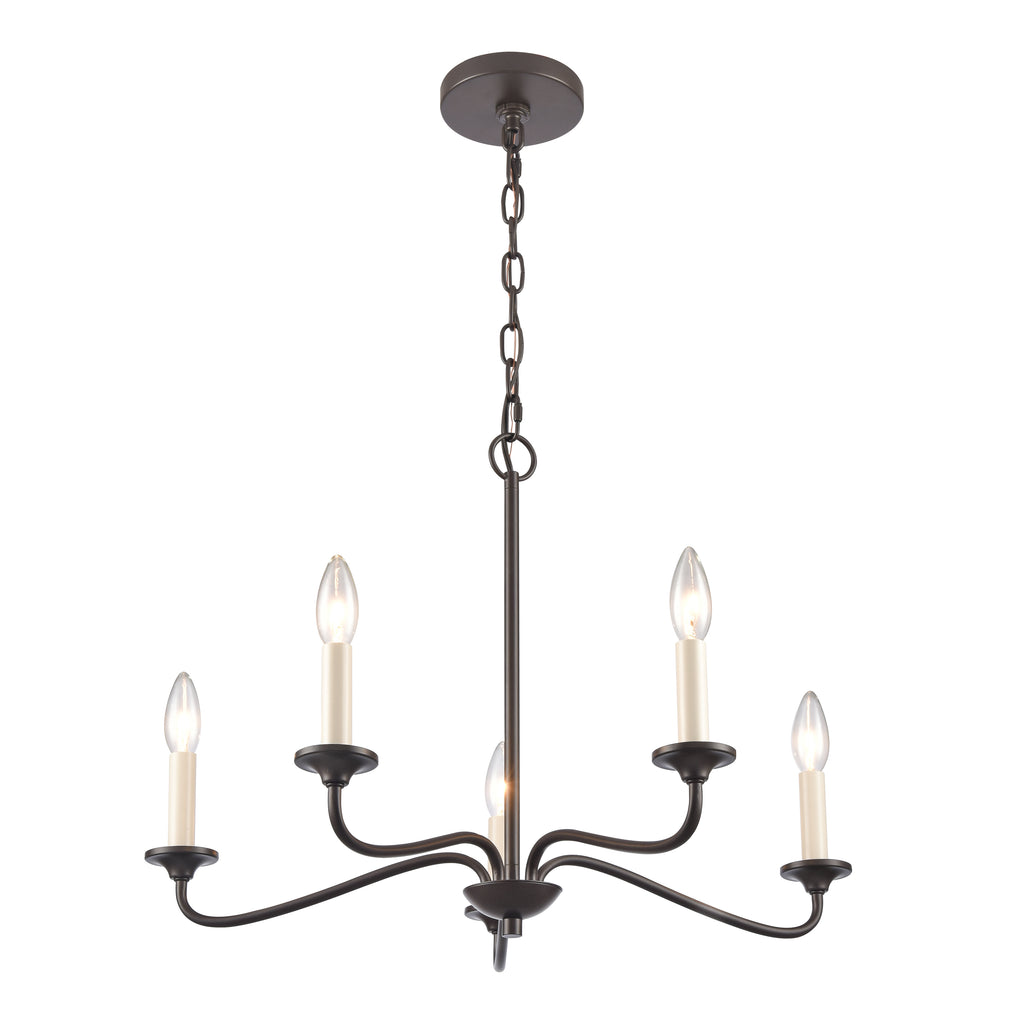 Quinn 24'' Wide 5-Light Chandelier - Old Bronze