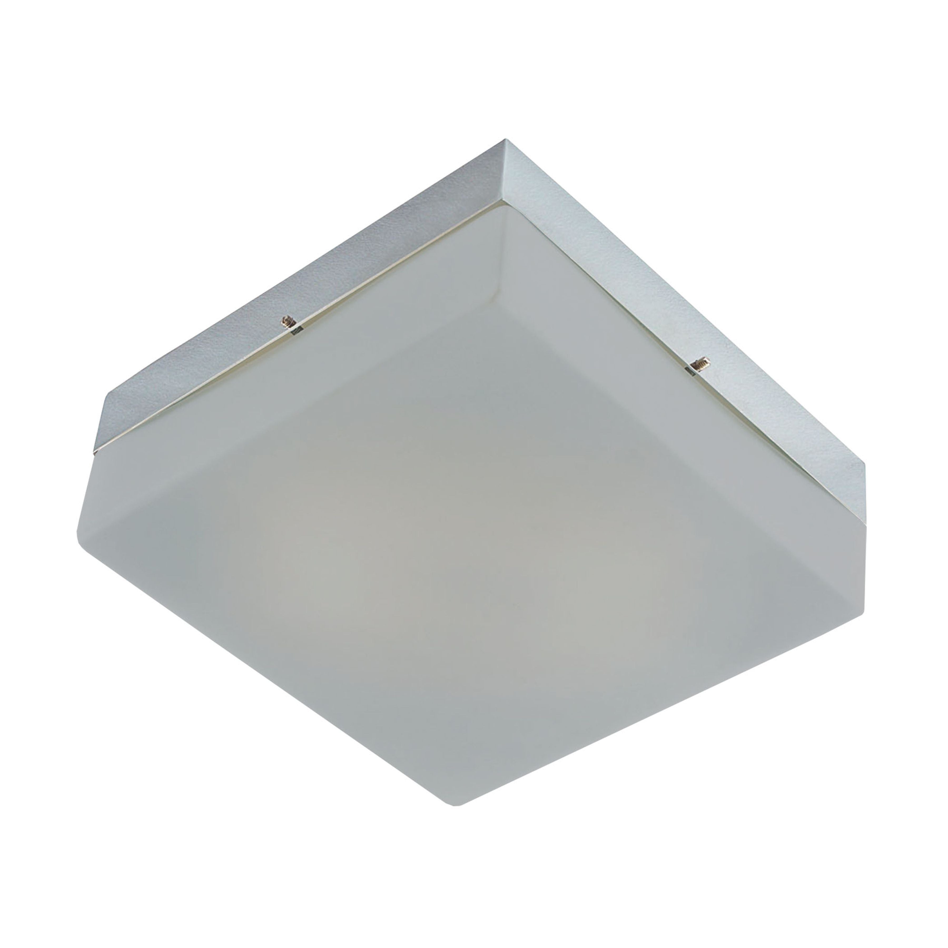 Quad 9'' Wide 2-Light Flush Mount - Silver