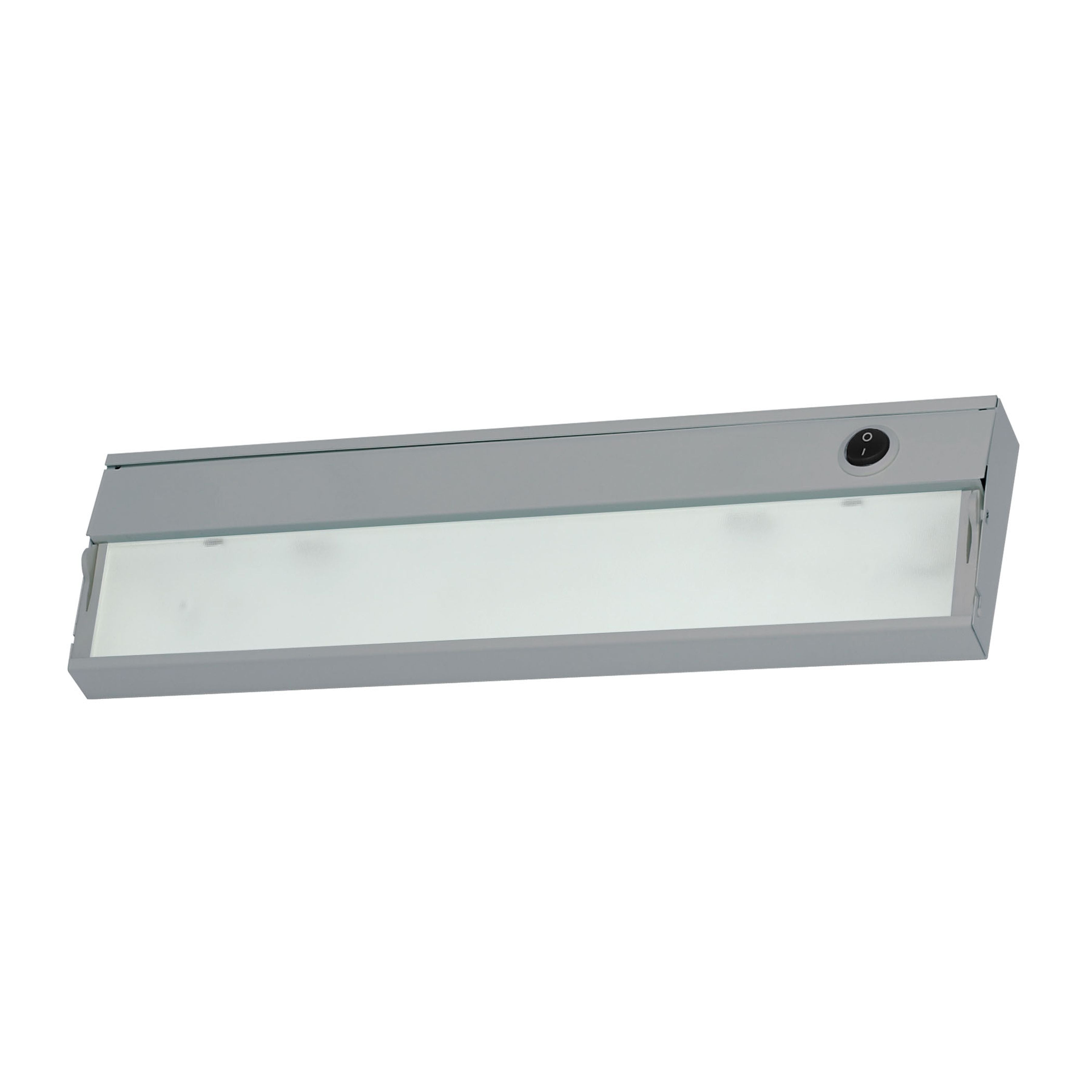 ZeeLite 1-Light Under Cabinet Light - Stainless Steel with Diffused Glass