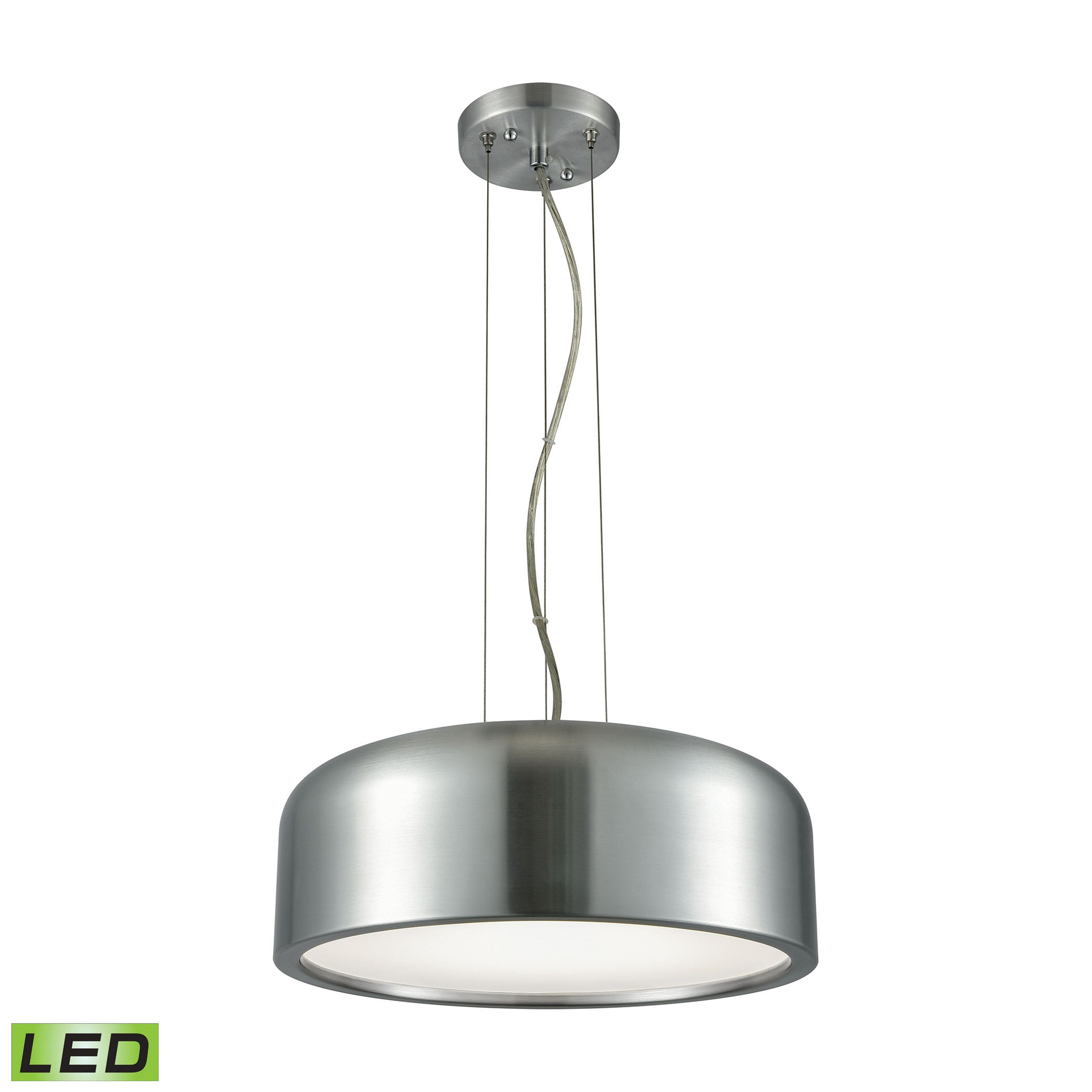 Kore 14'' Wide Integrated LED Pendant - Aluminum