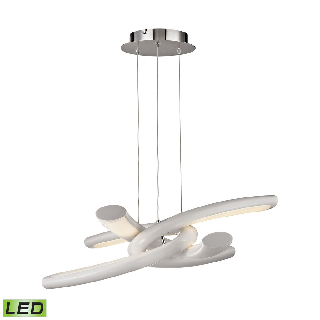 Knot 30'' Wide Integrated LED Chandelier - Chrome