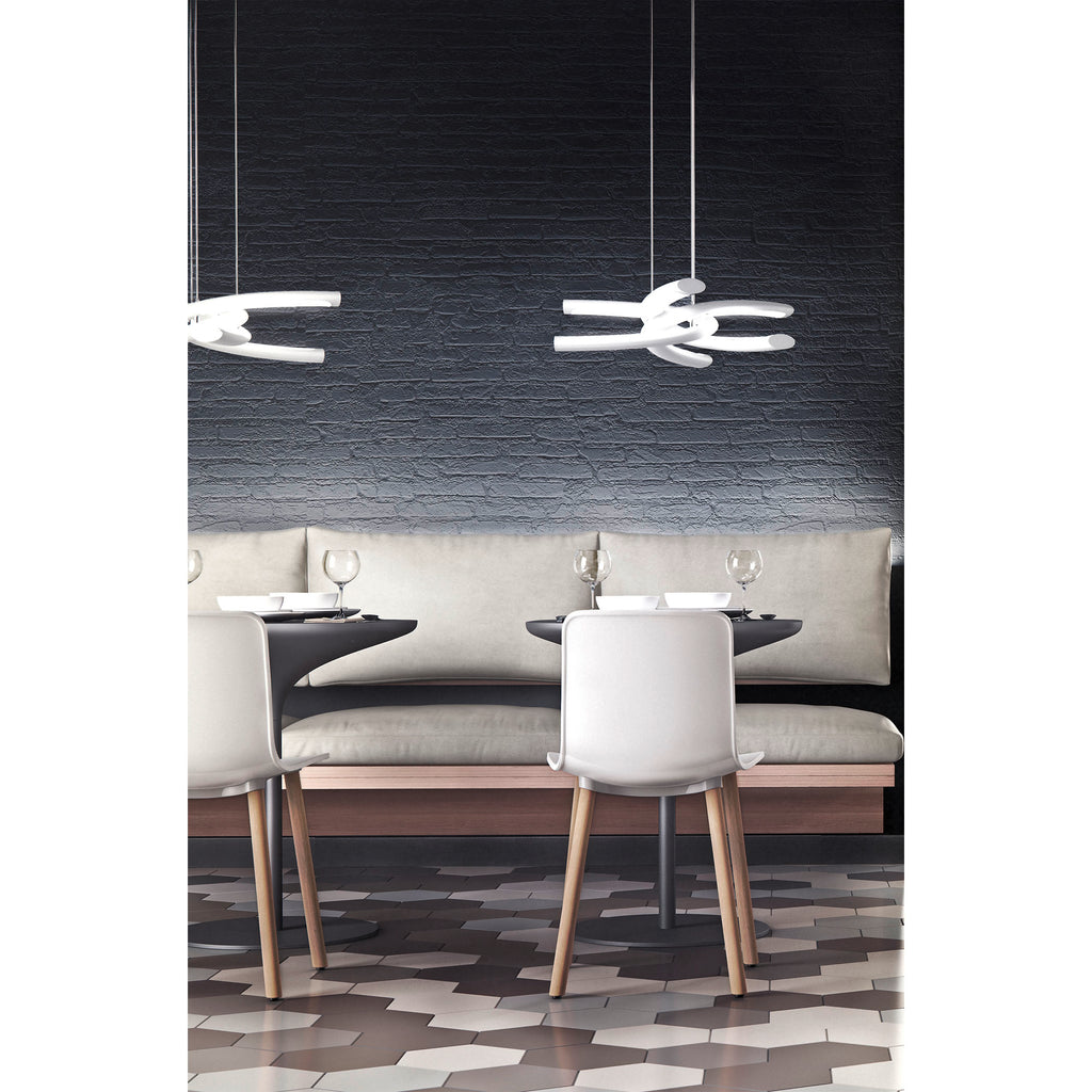 Knot 30'' Wide Integrated LED Chandelier - Chrome