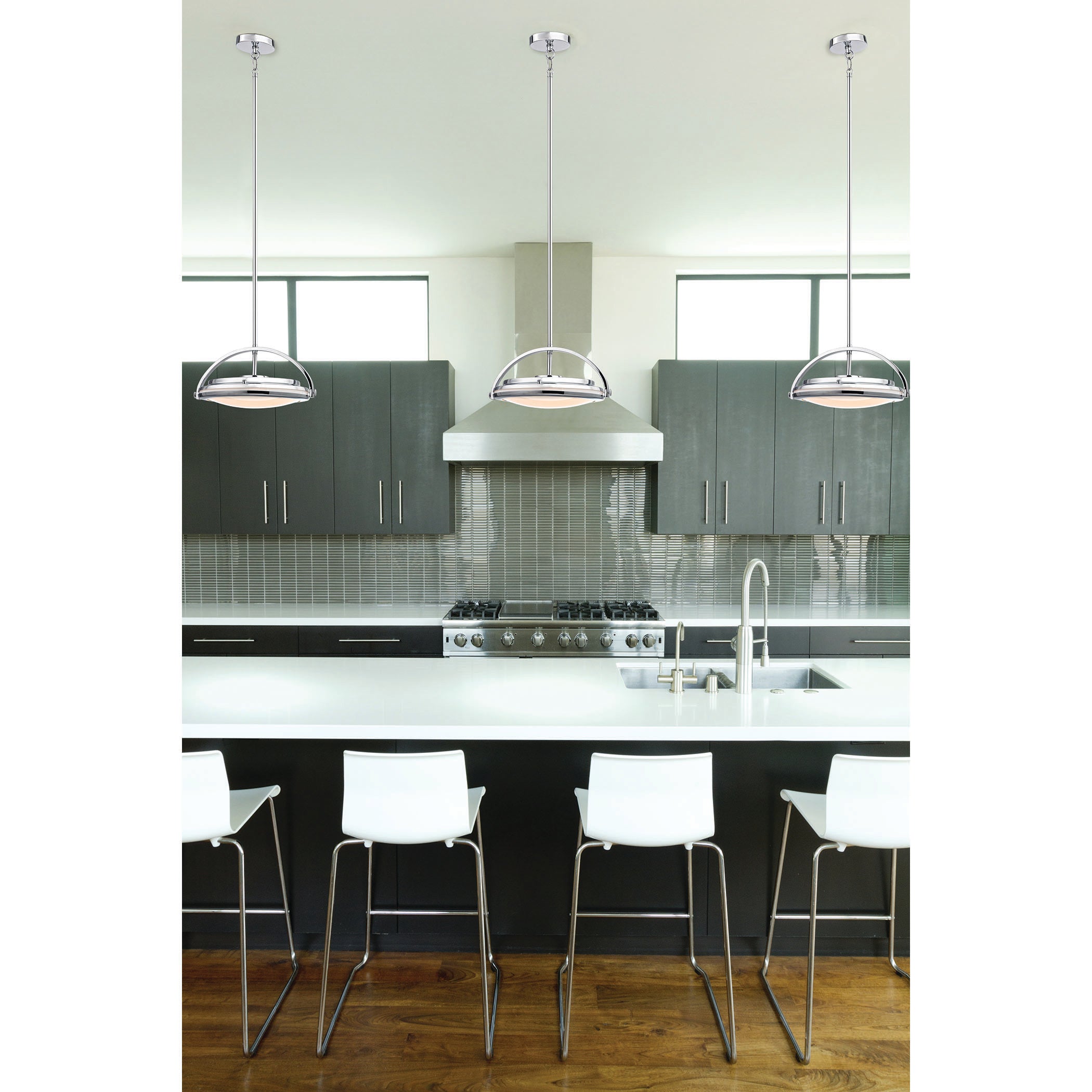 Quincy 13.5'' Wide Integrated LED Pendant - Chrome
