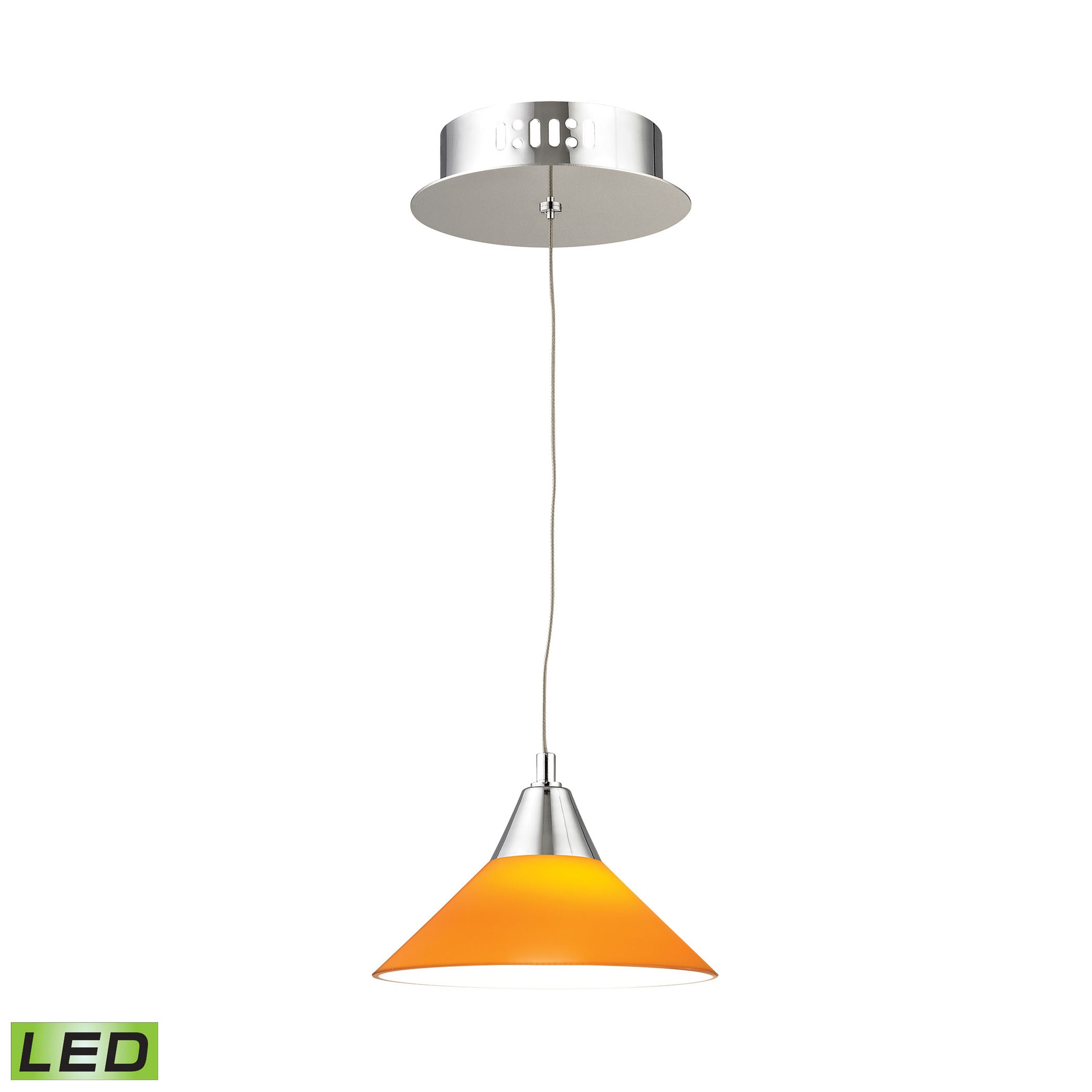 Cono 7'' Wide 1-Light Mini Pendant - Yellow 1