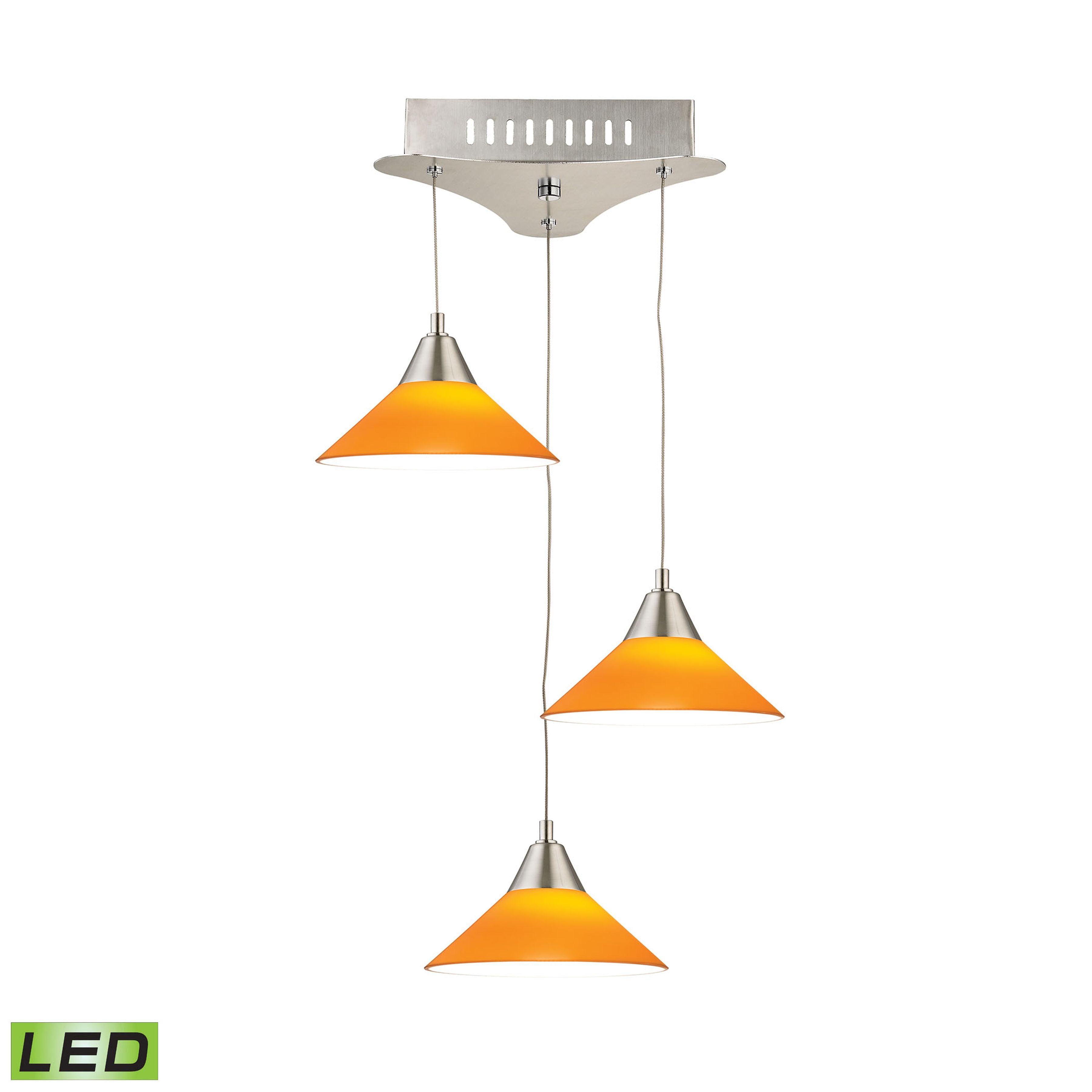 Cono 12'' Wide 3-Light Mini Pendant - Yellow 2