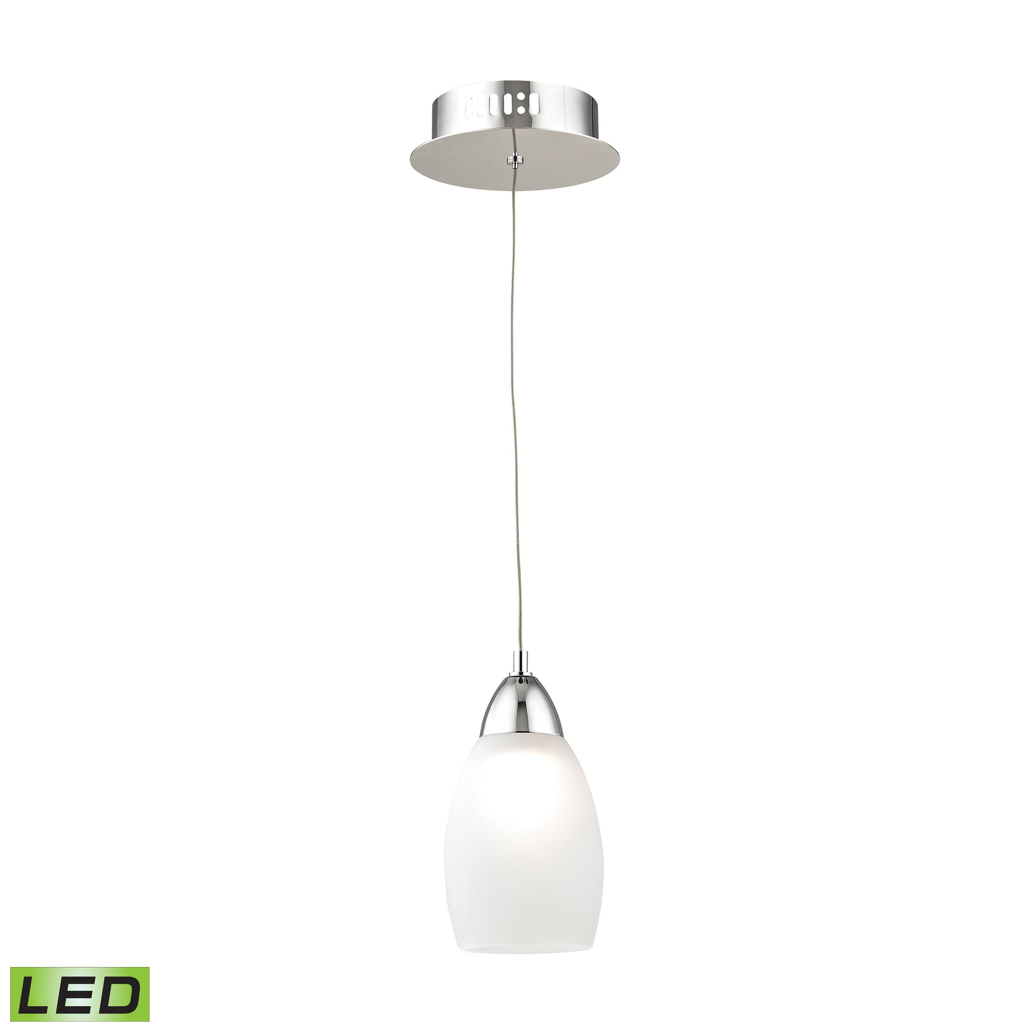 Buro 4'' Wide 1-Light Mini Pendant - White