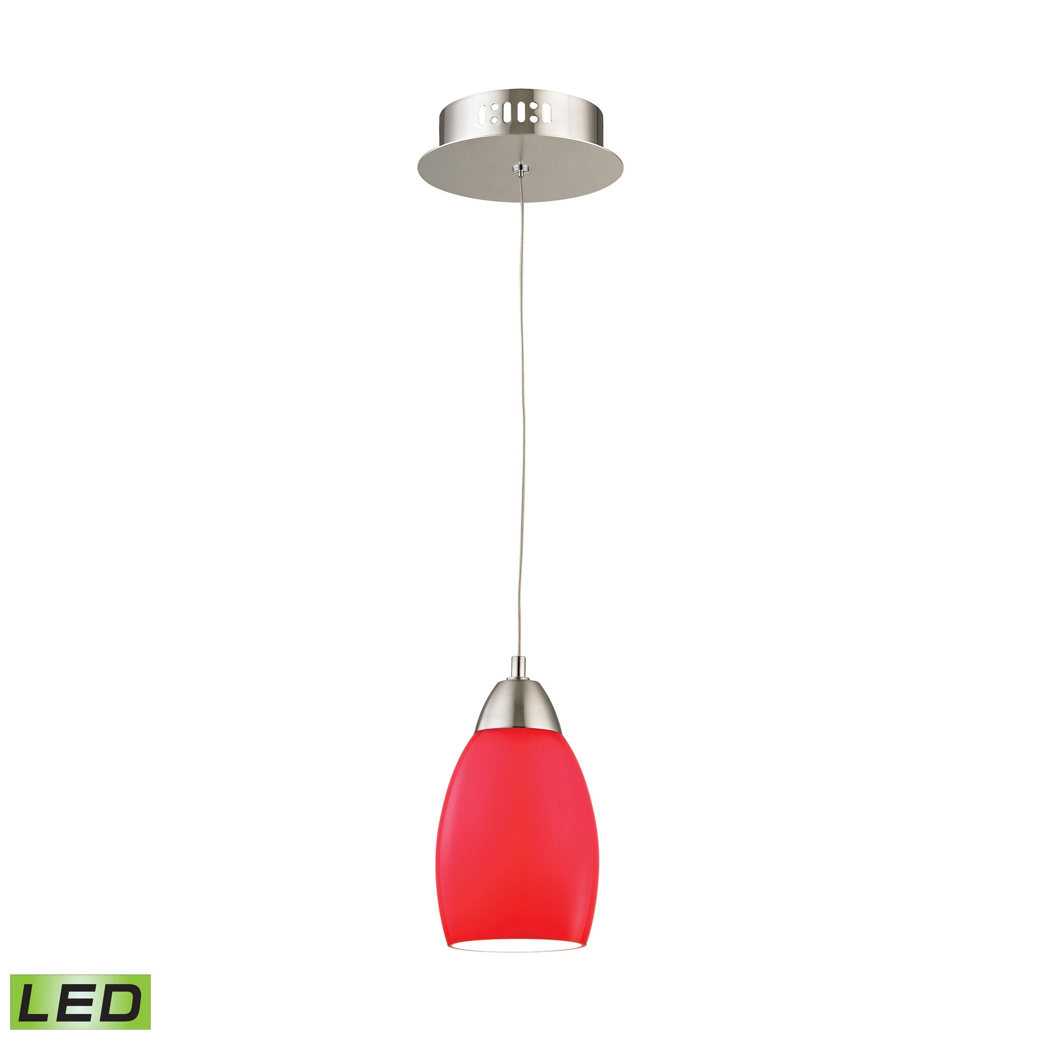 Buro 4'' Wide 1-Light Mini Pendant - Red 2