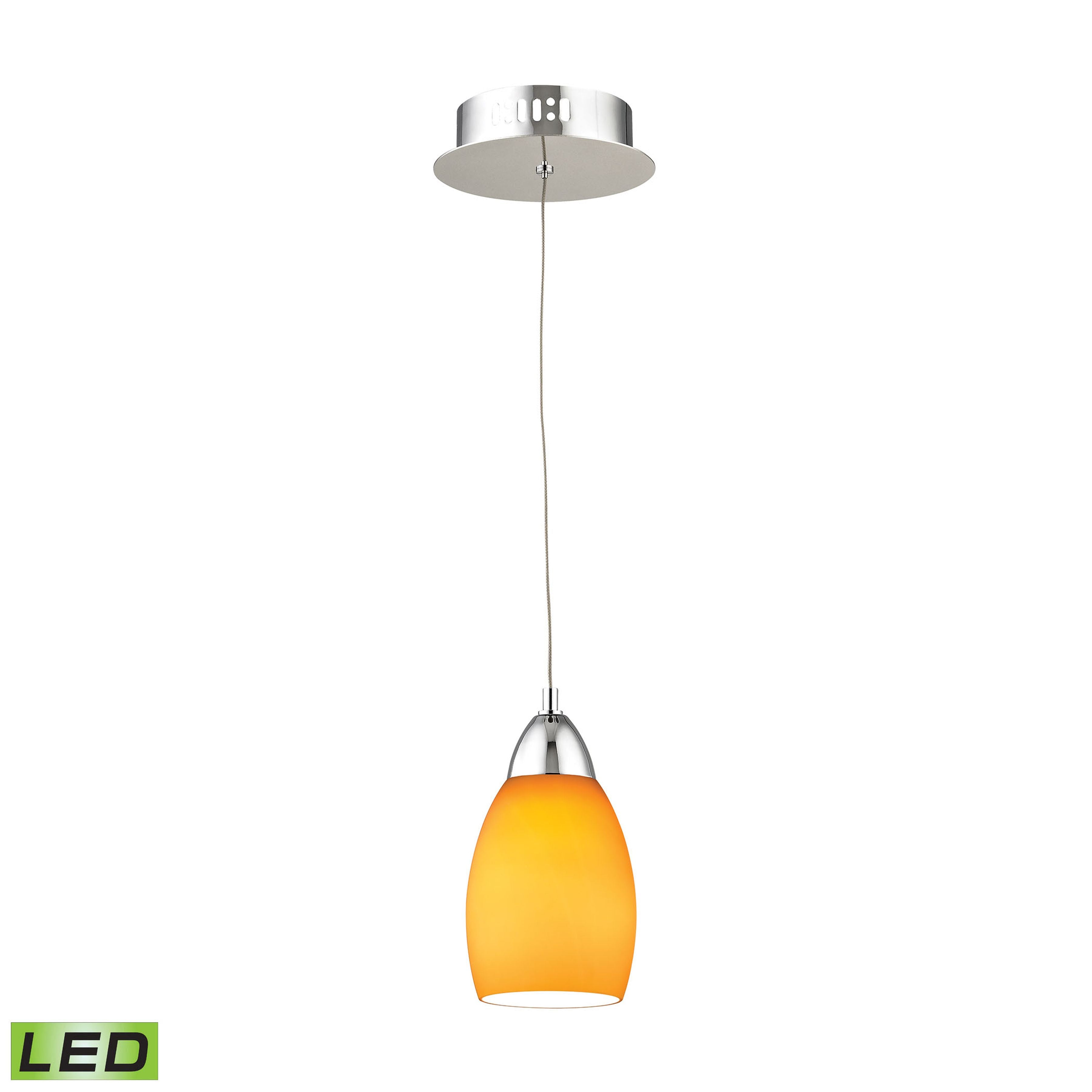 Buro 4'' Wide 1-Light Mini Pendant - Yellow 1