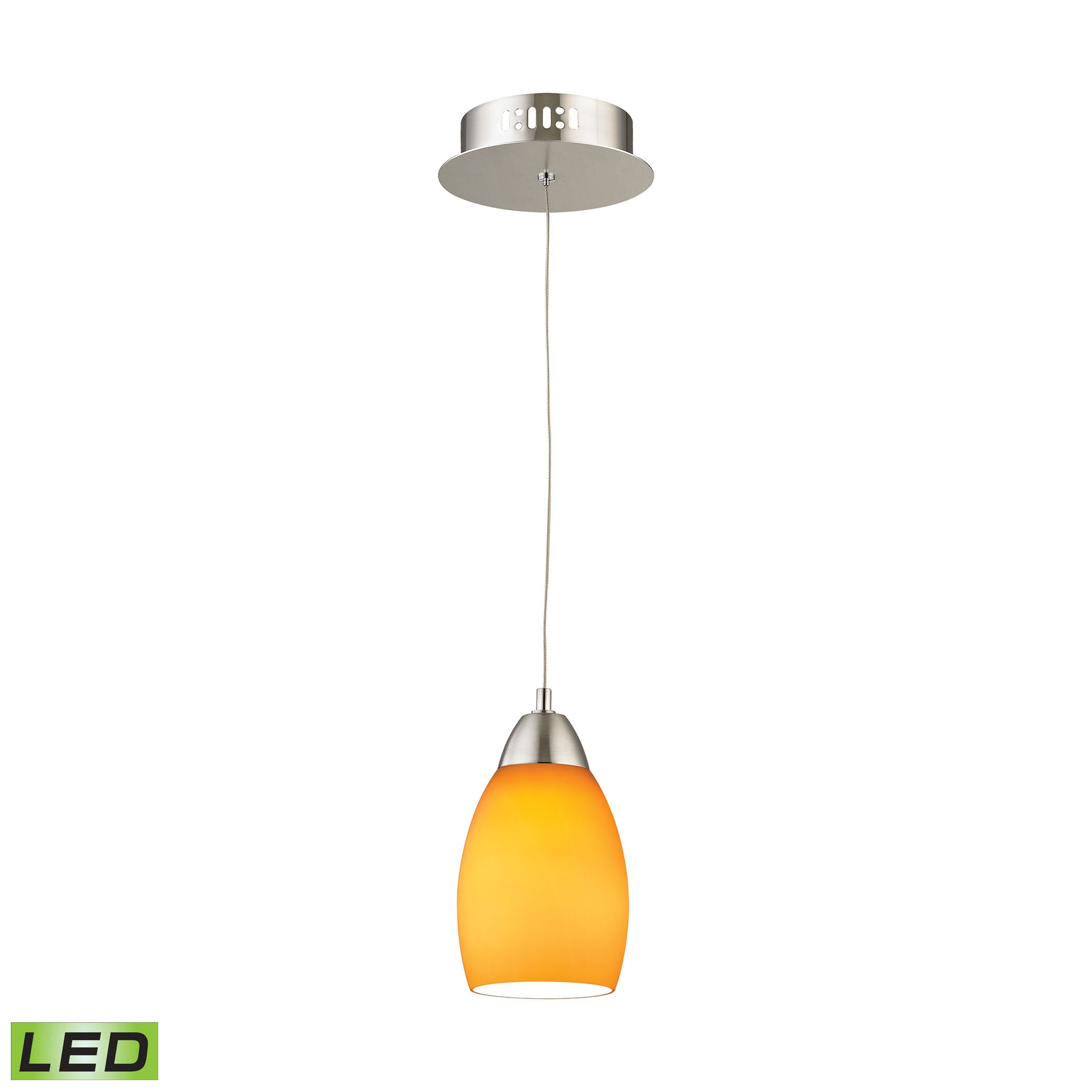 Buro 4'' Wide 1-Light Mini Pendant - Yellow 2