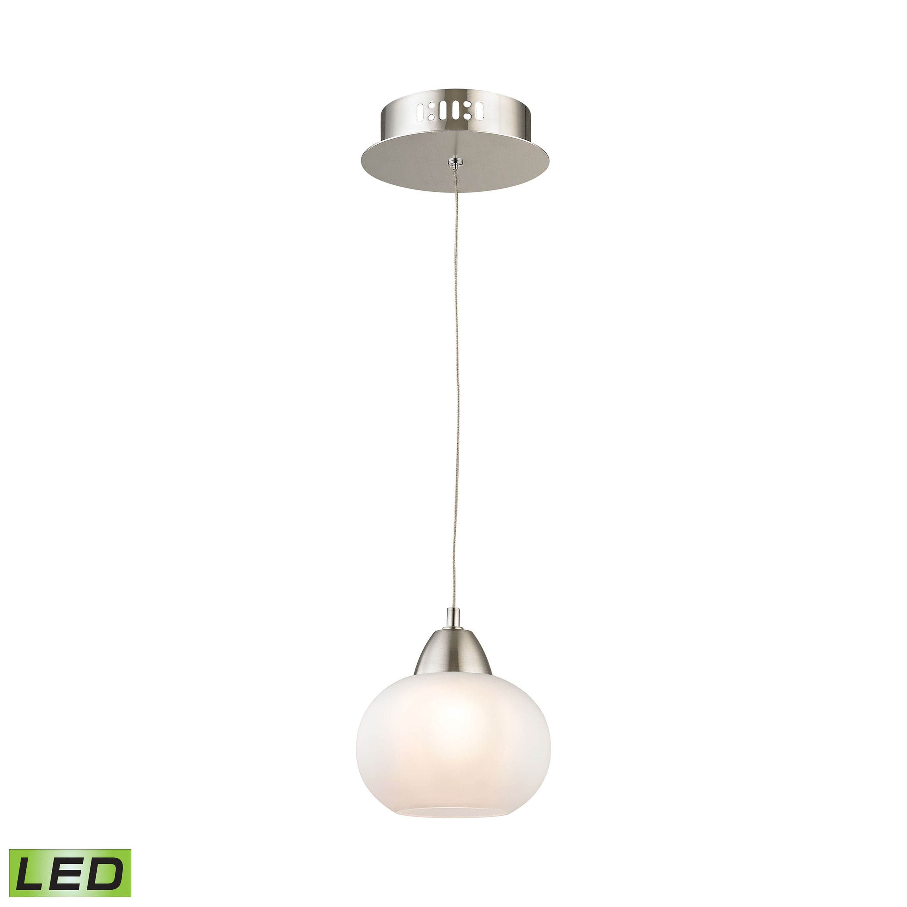 Ciotola 6'' Wide 1-Light Mini Pendant - White 2