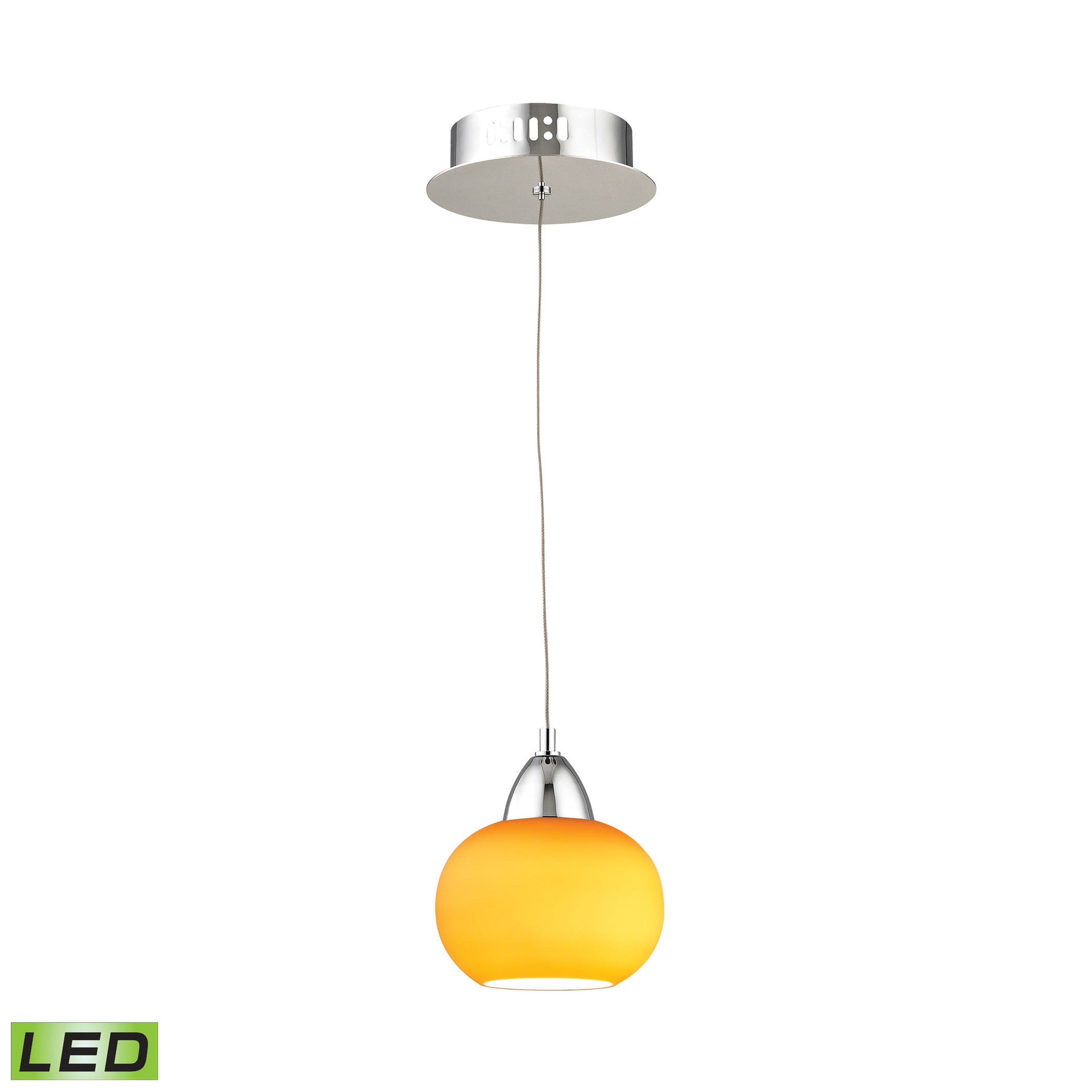 Ciotola 6'' Wide 1-Light Mini Pendant - Yellow 1