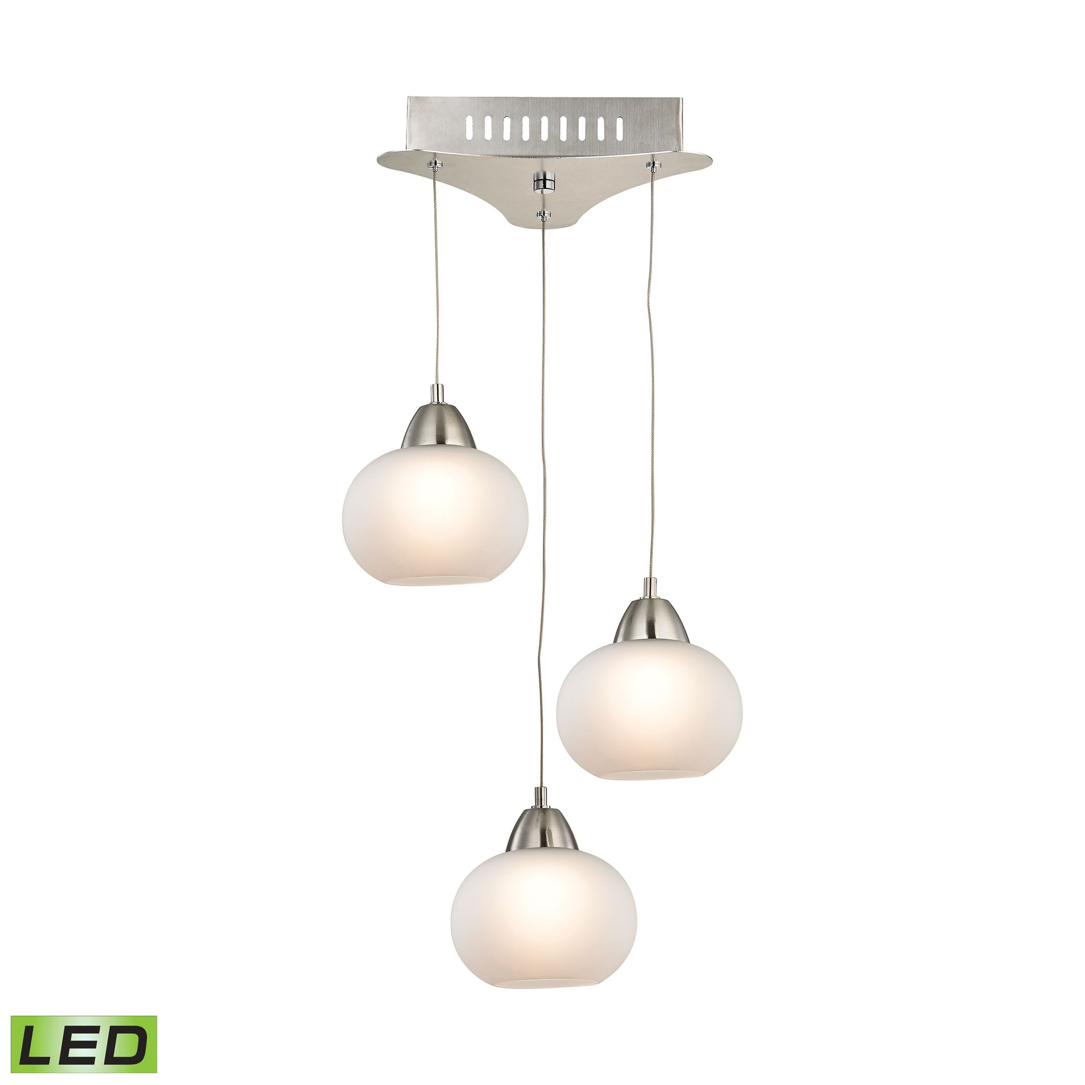 Ciotola 10'' Wide 3-Light Mini Pendant - White 2