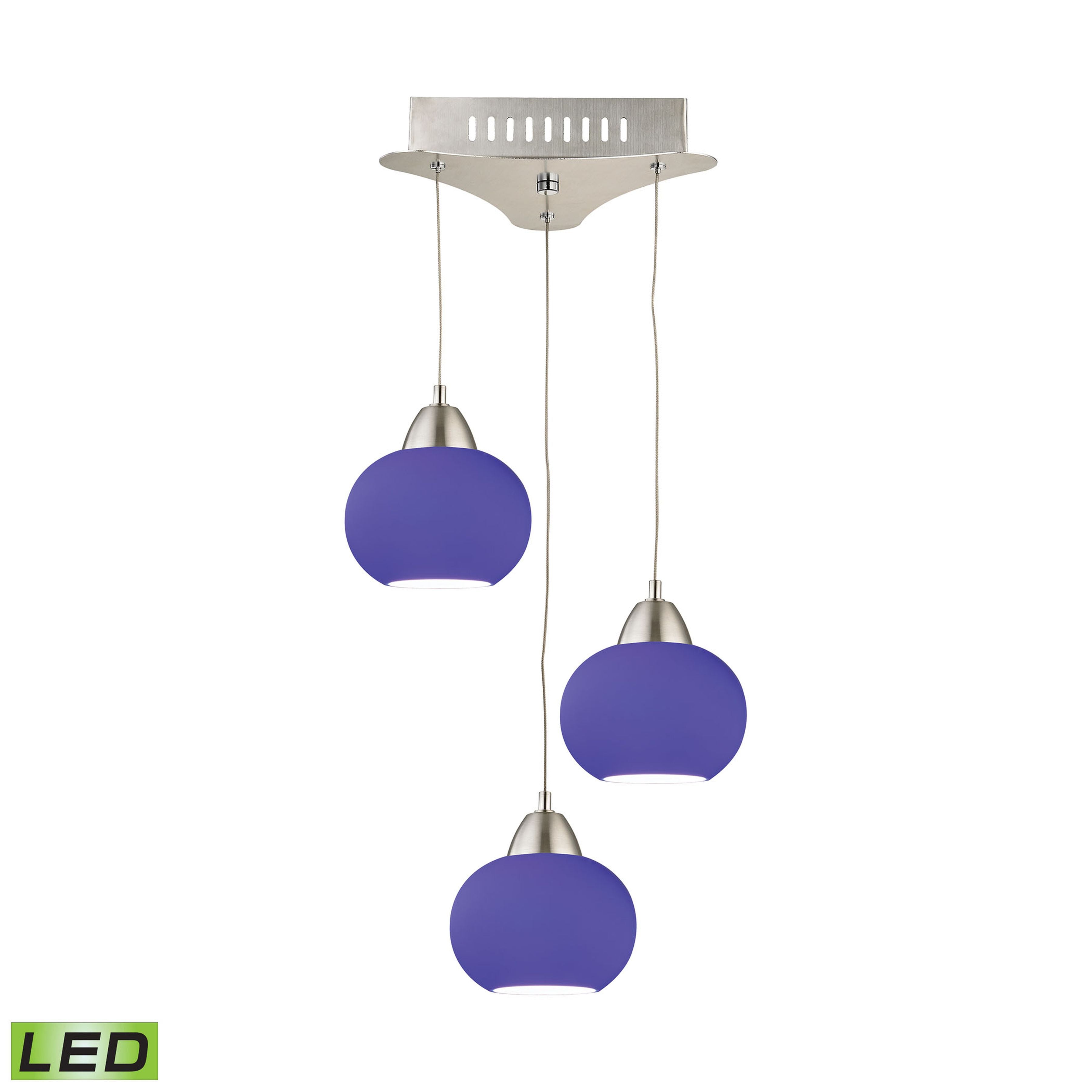 Ciotola 10'' Wide 3-Light Mini Pendant - Blue 2