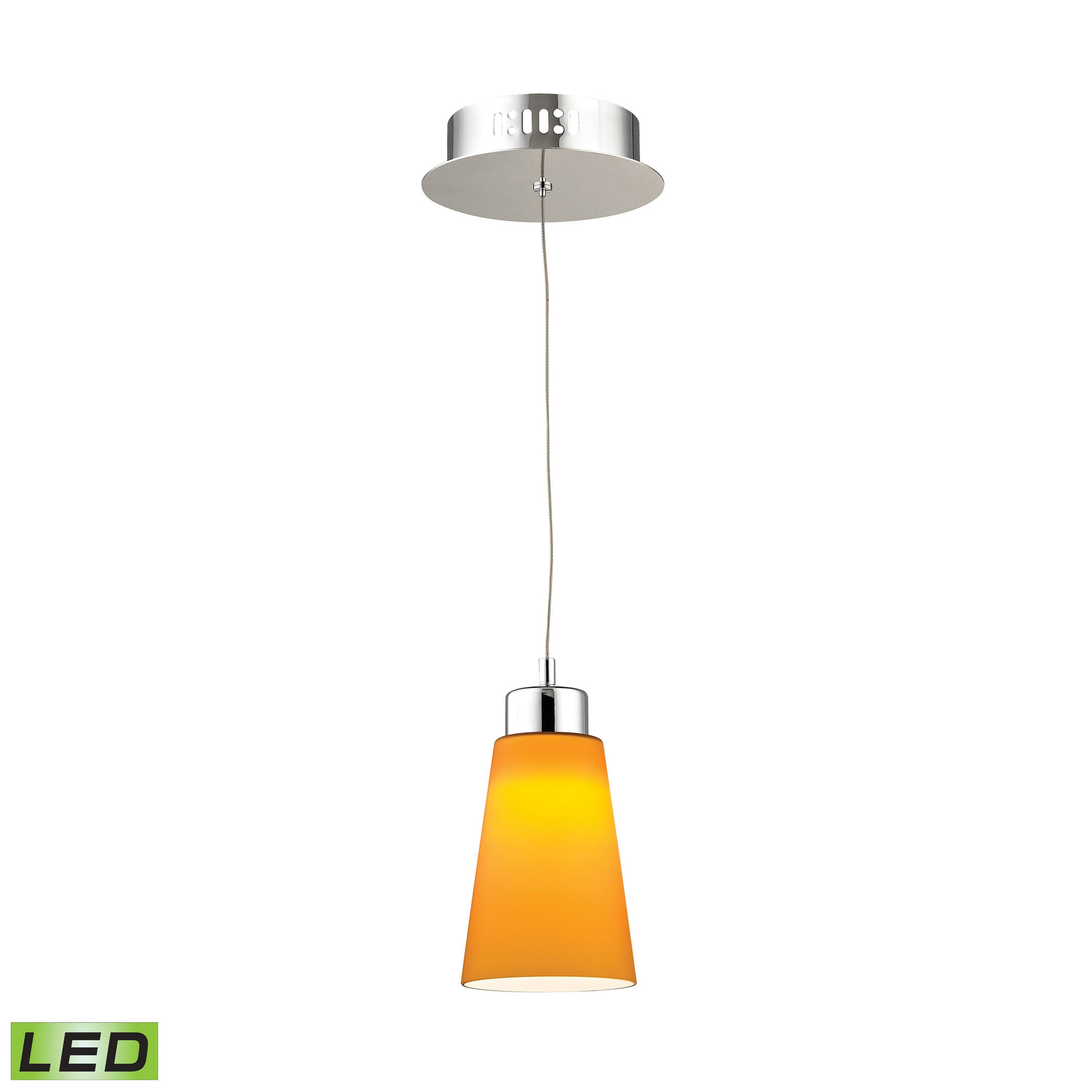 Coppa 5'' Wide 1-Light Mini Pendant - Yellow 1