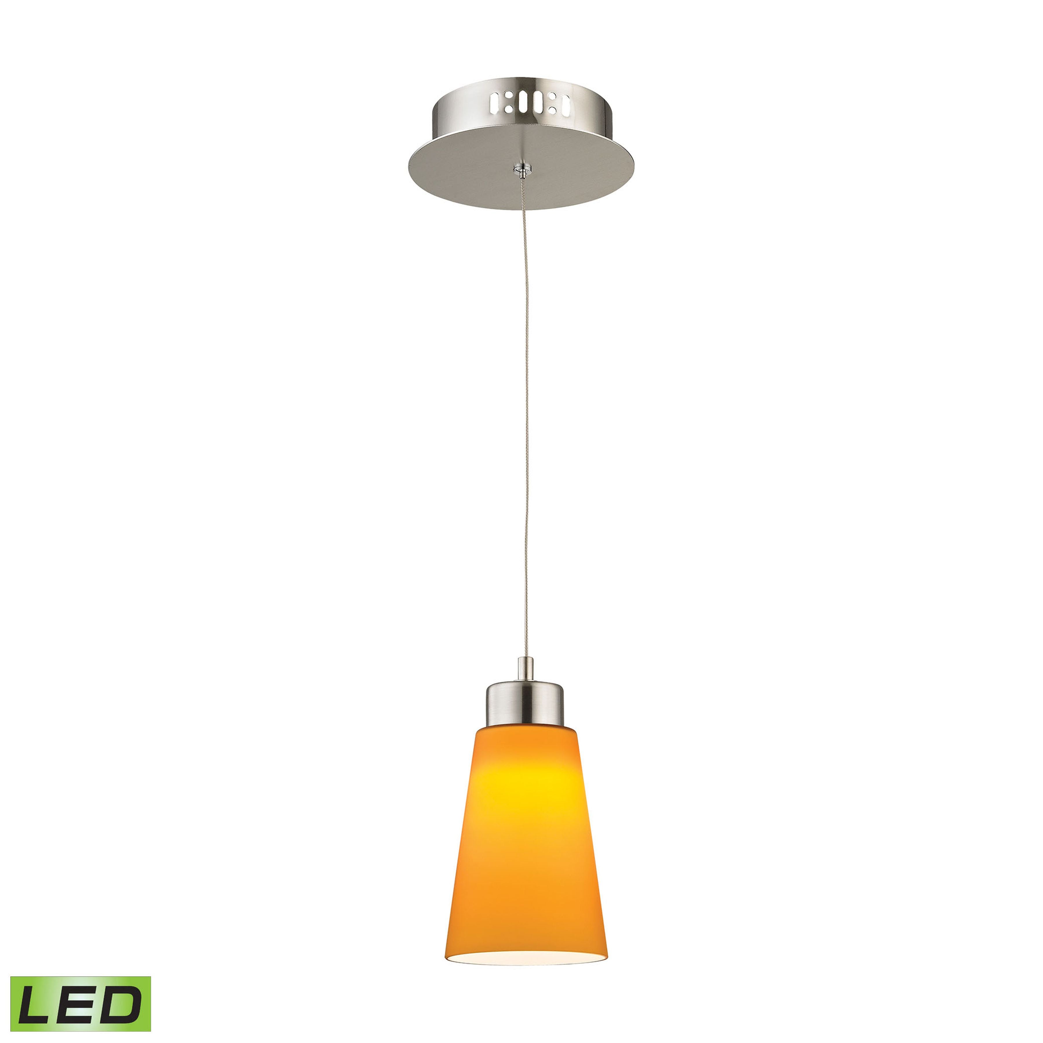 Coppa 5'' Wide 1-Light Mini Pendant - Yellow 2