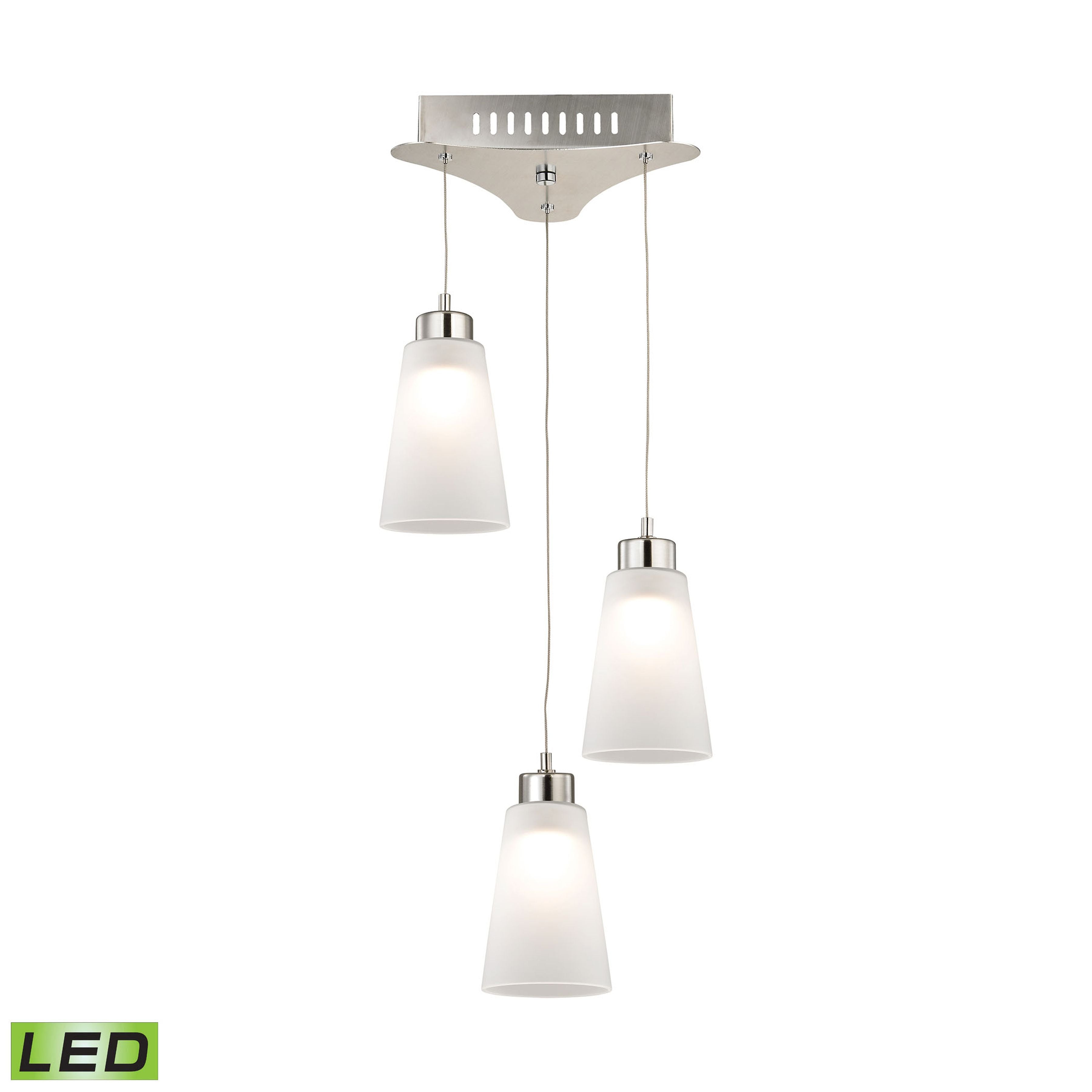 Coppa 11'' Wide 3-Light Mini Pendant - White 2