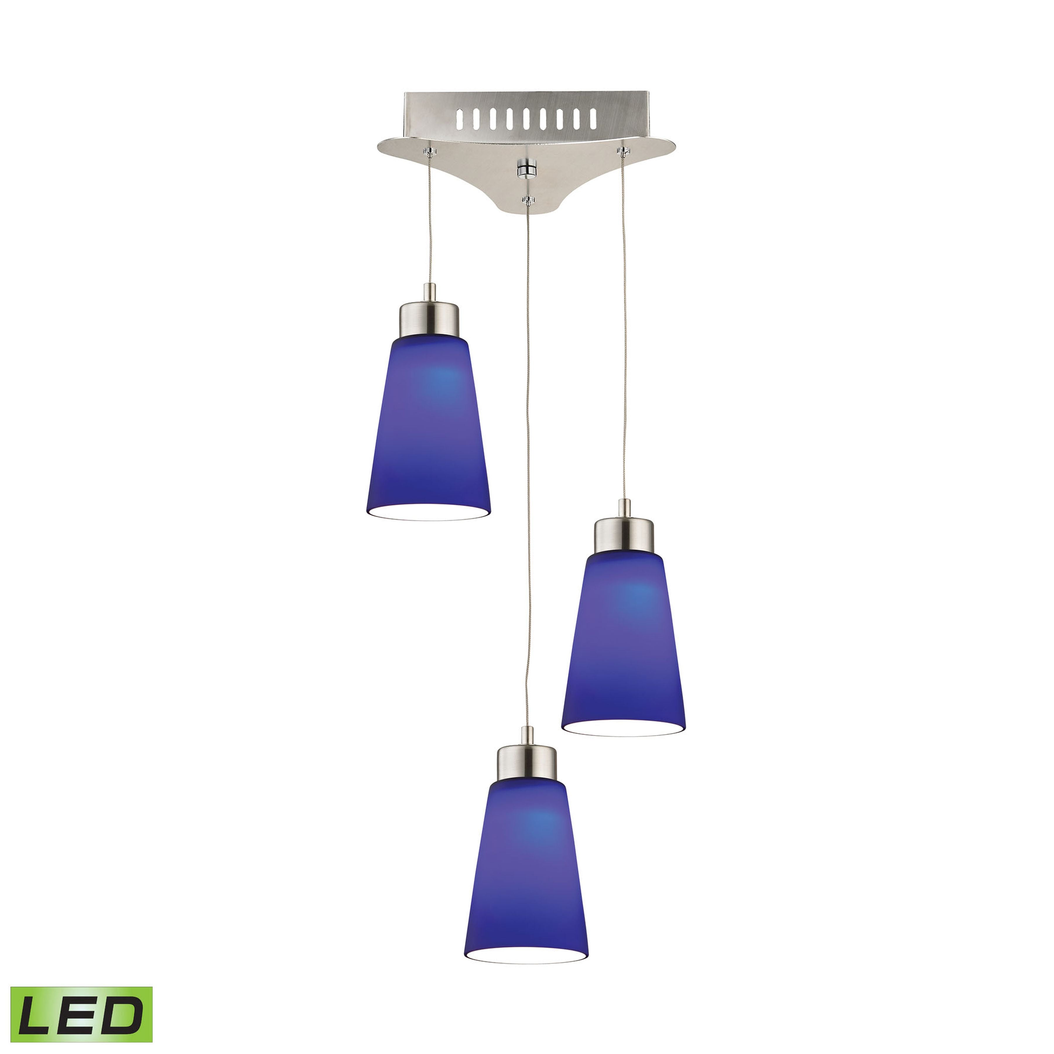 Coppa 11'' Wide 3-Light Mini Pendant - Blue 2