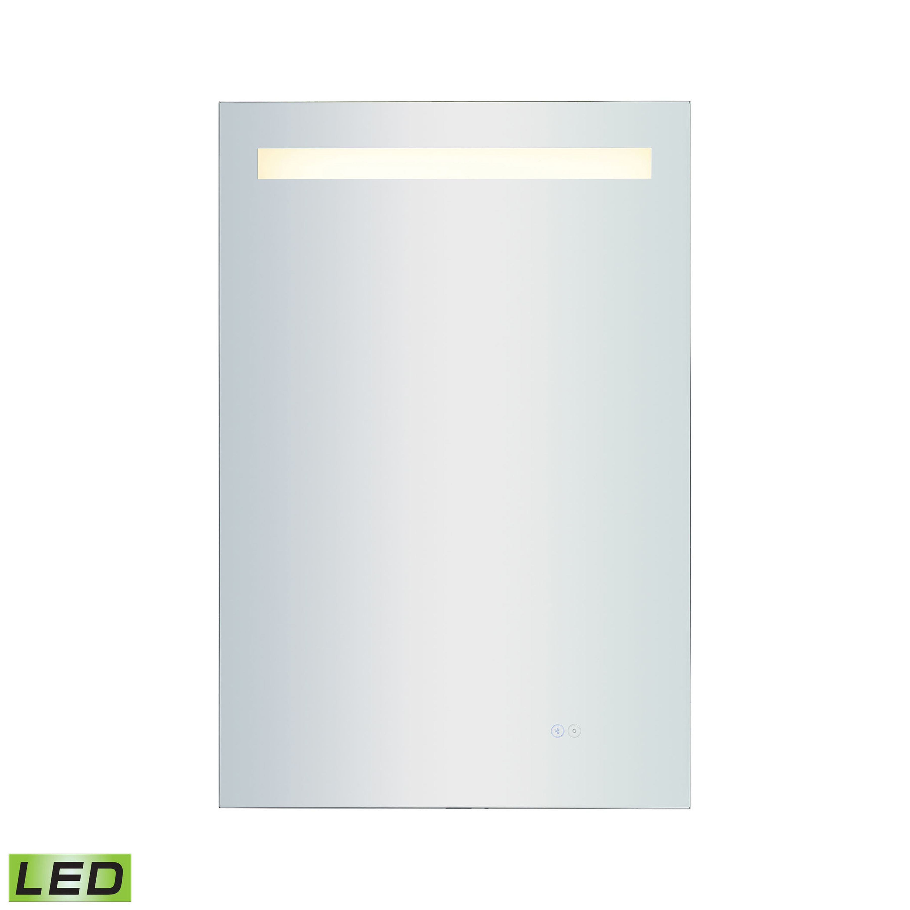 Gleam LED Mirror with Bluetooth Audio Speakers - 24x36