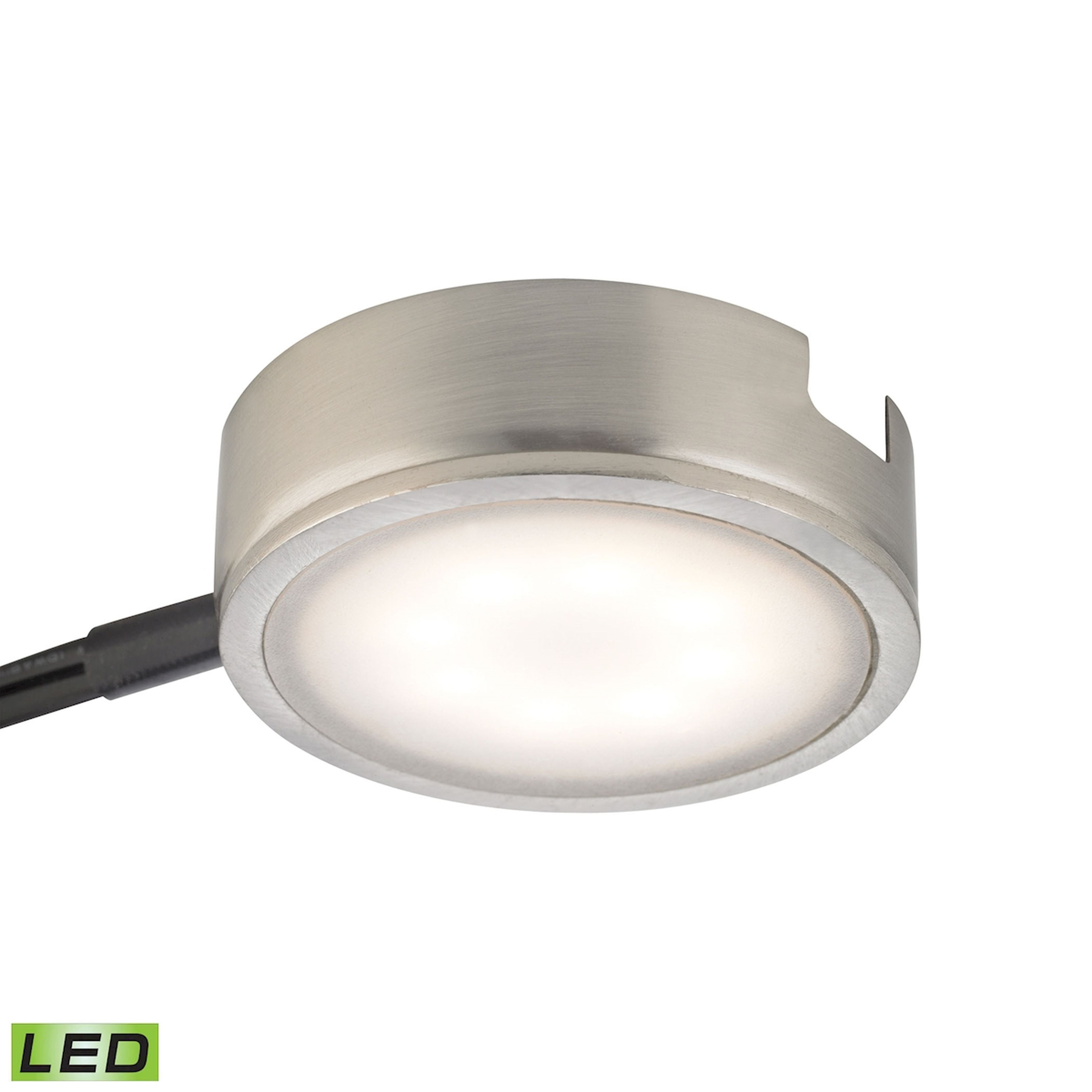 Metal Housing 6ft Power Cord with Plug and on Line Switch 1 Tail Epistar Chips Box Package - Satin Nickel 1