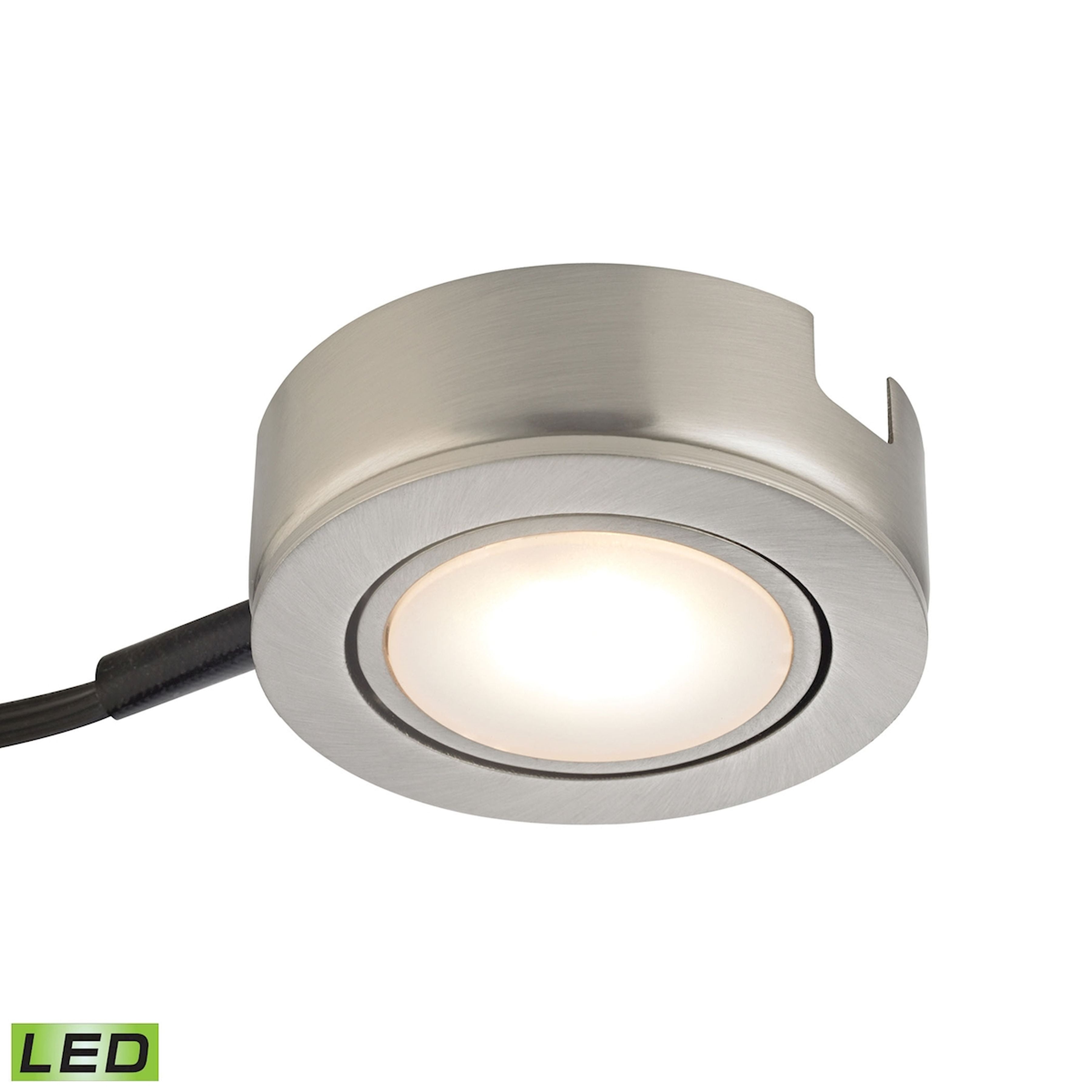 Metal Housing 6ft Power Cord with Plug and on Line Switch 1 Tail Epistar Chips Box Package - Satin Nickel 2