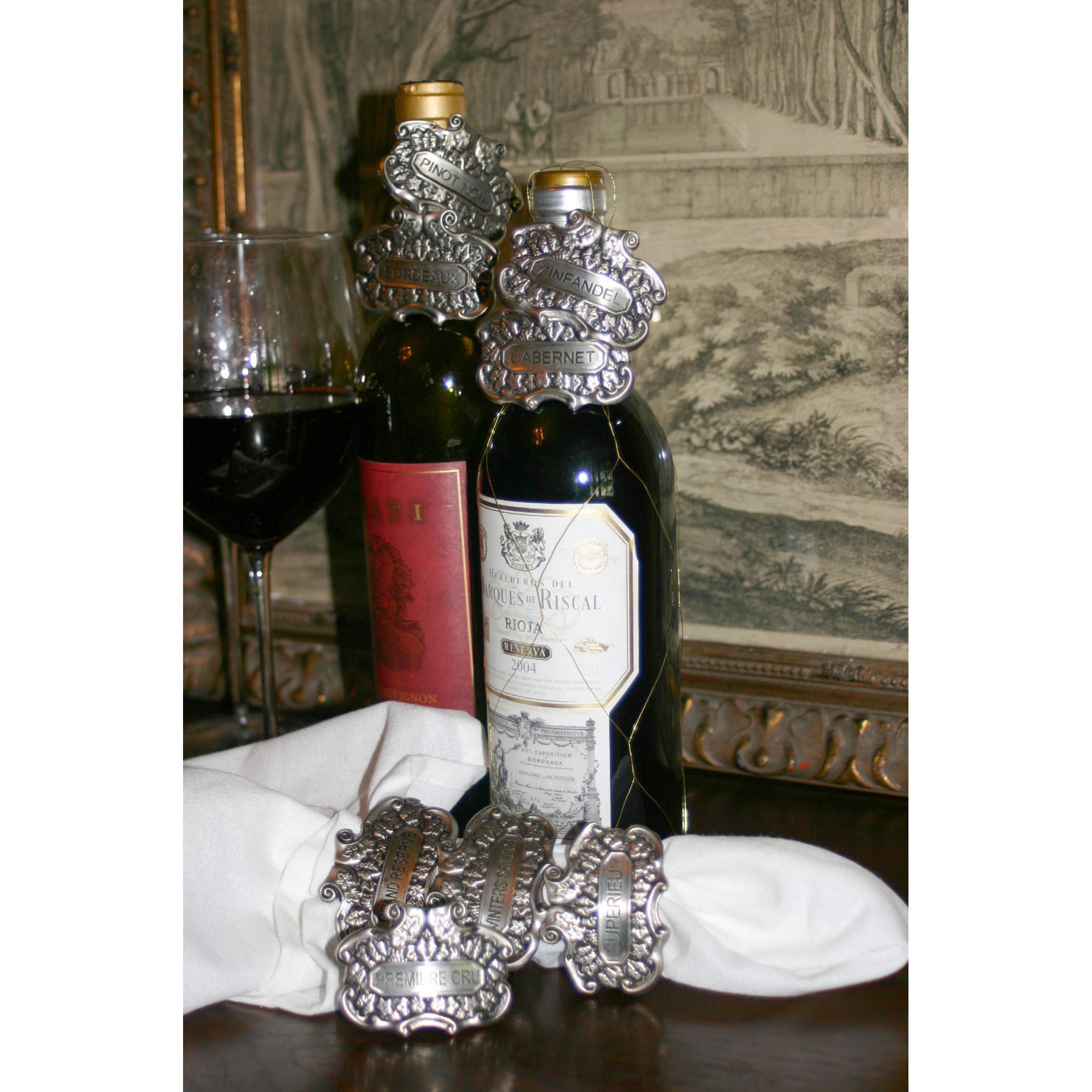 Estate Grade Napkin Ring - Set of 4 Pewter