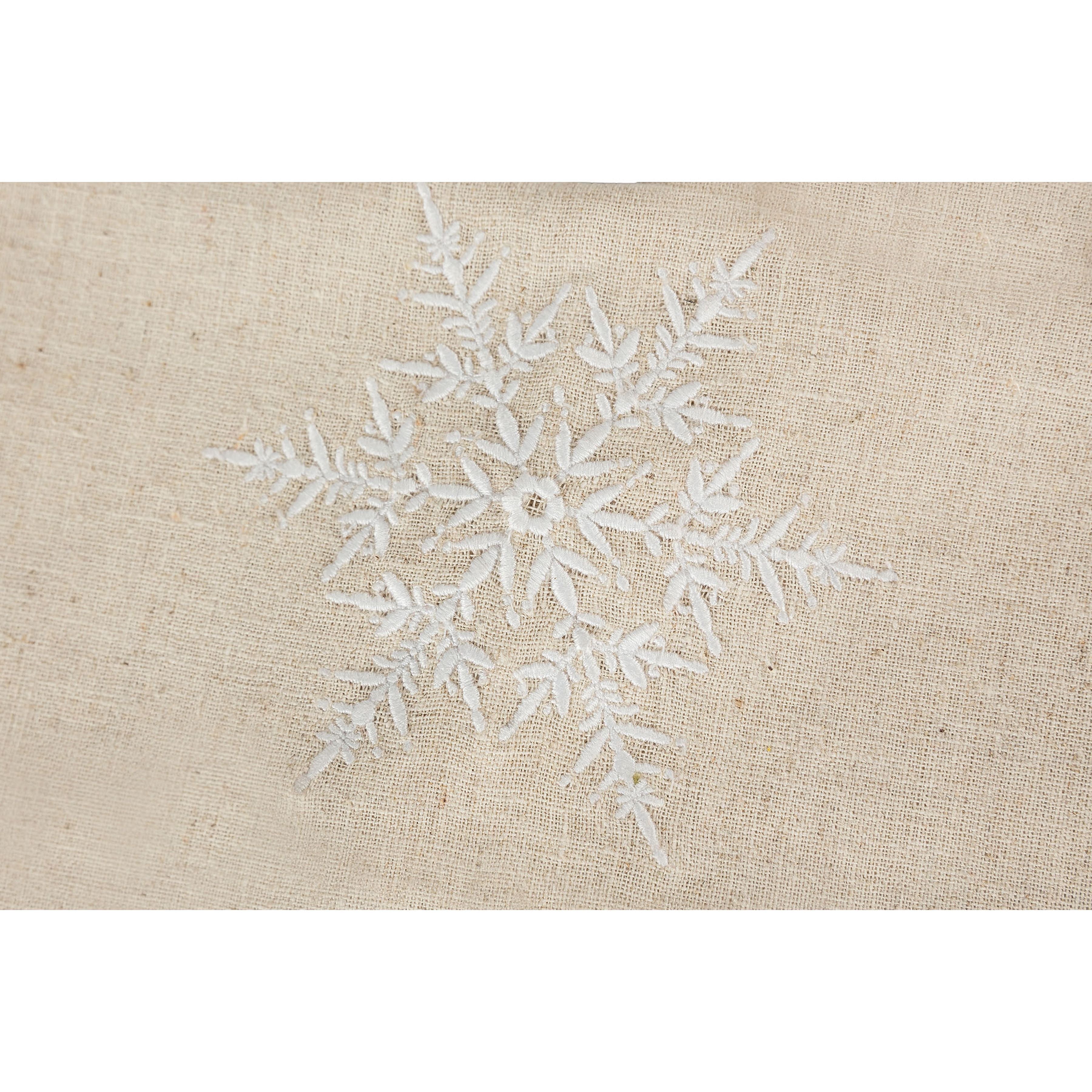 Snowflake Napkin - White