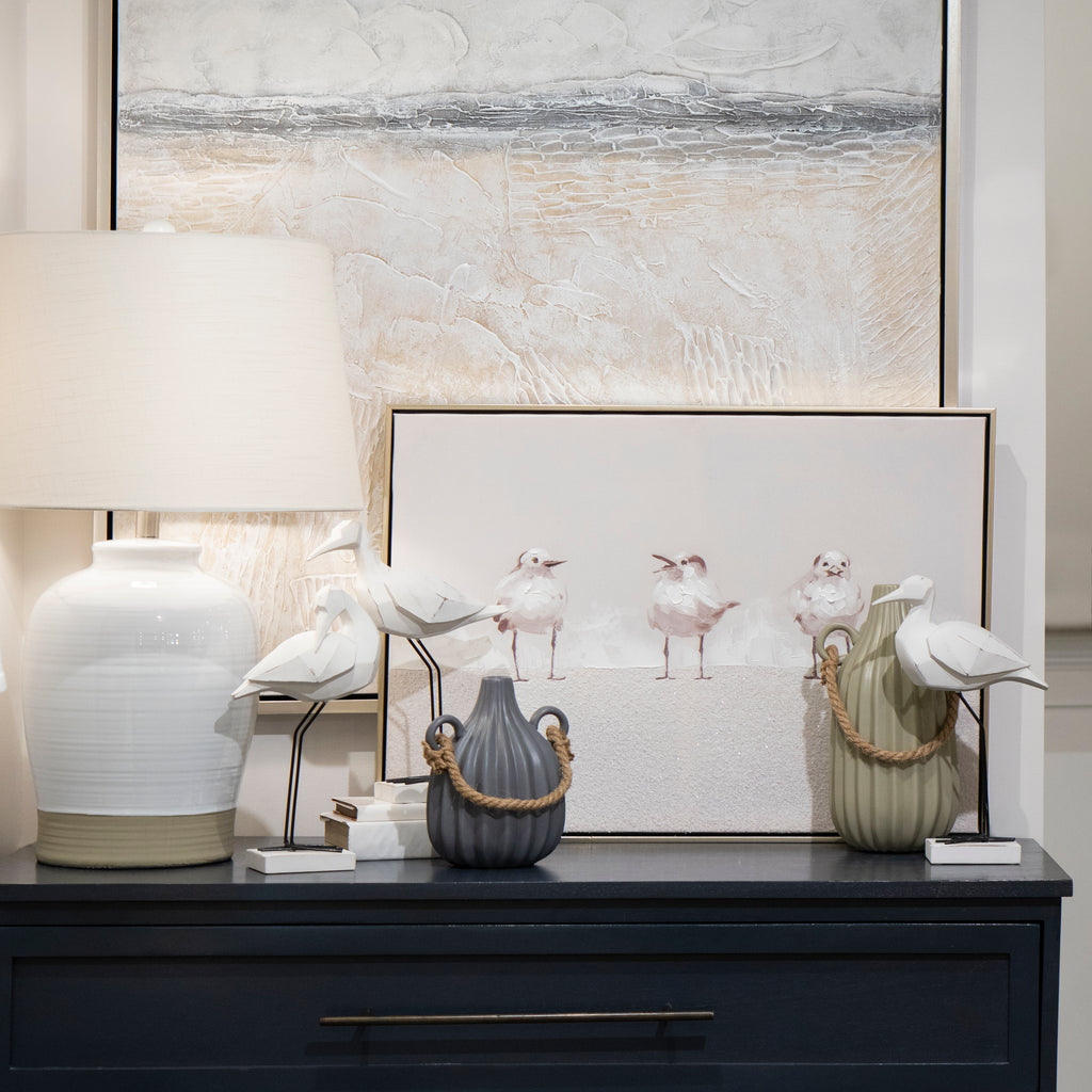 Peli 28'' High 1-Light Table Lamp - White