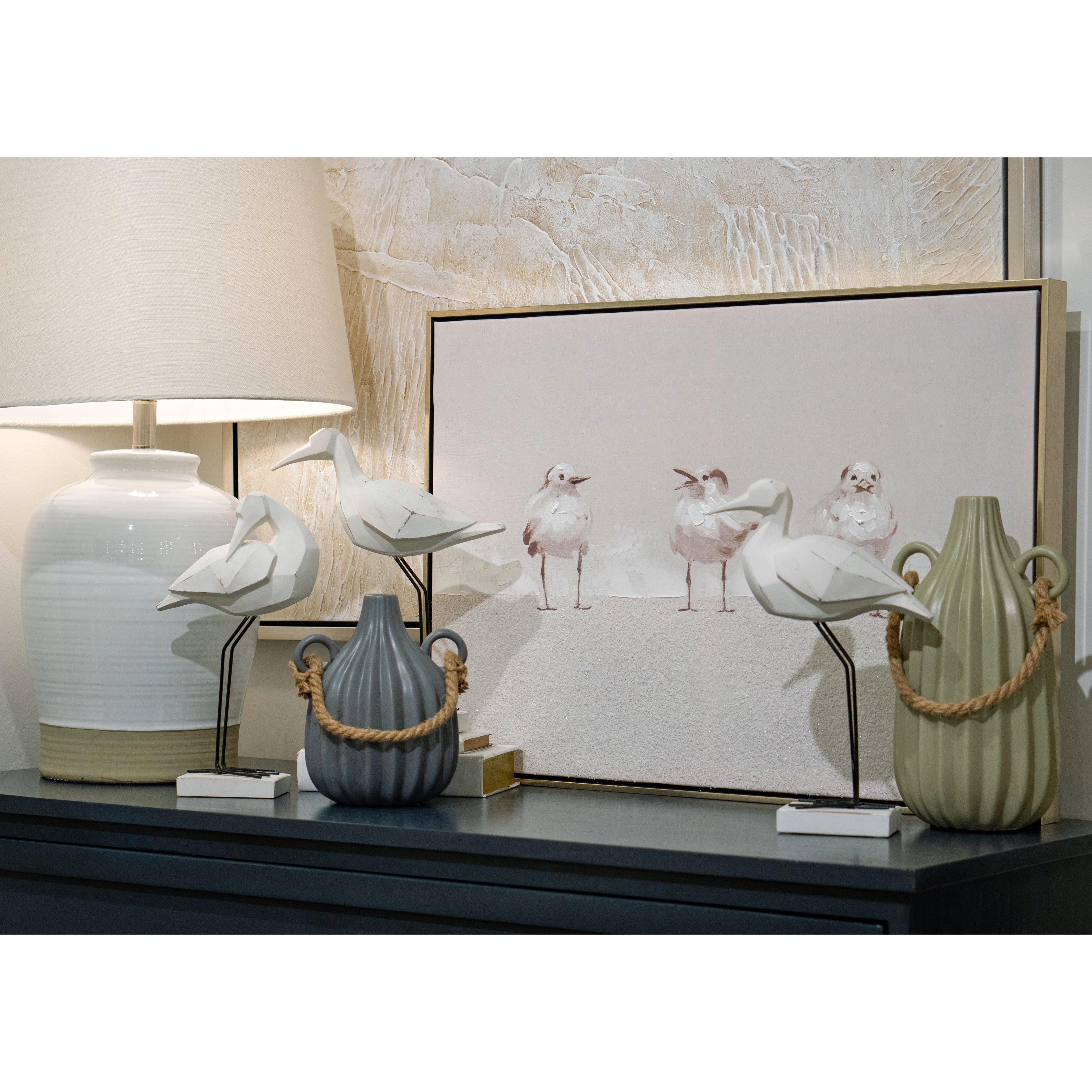 Peli 28'' High 1-Light Table Lamp - White