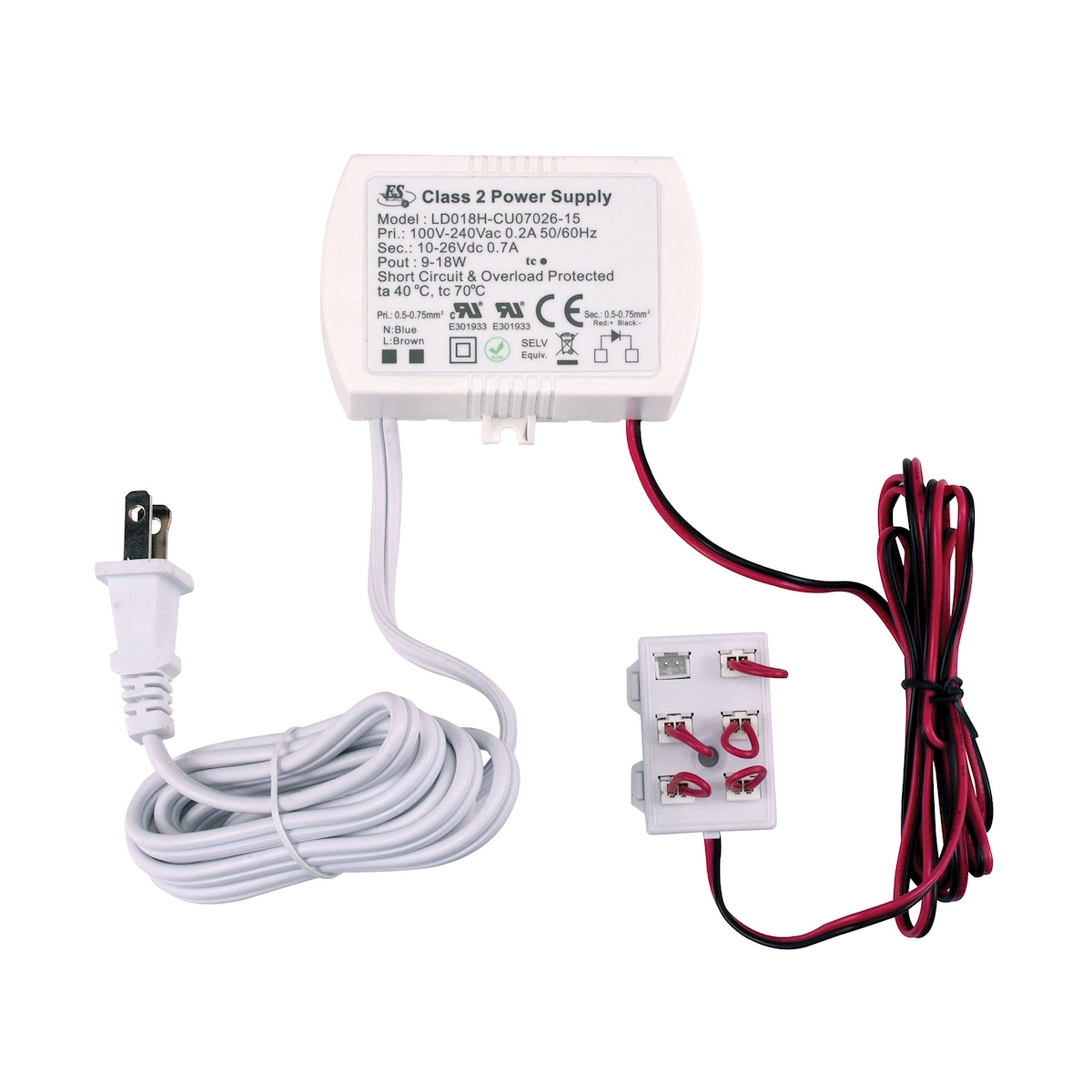 Polaris 18W 700mA Driver w/Harness Loops Cord and Plug