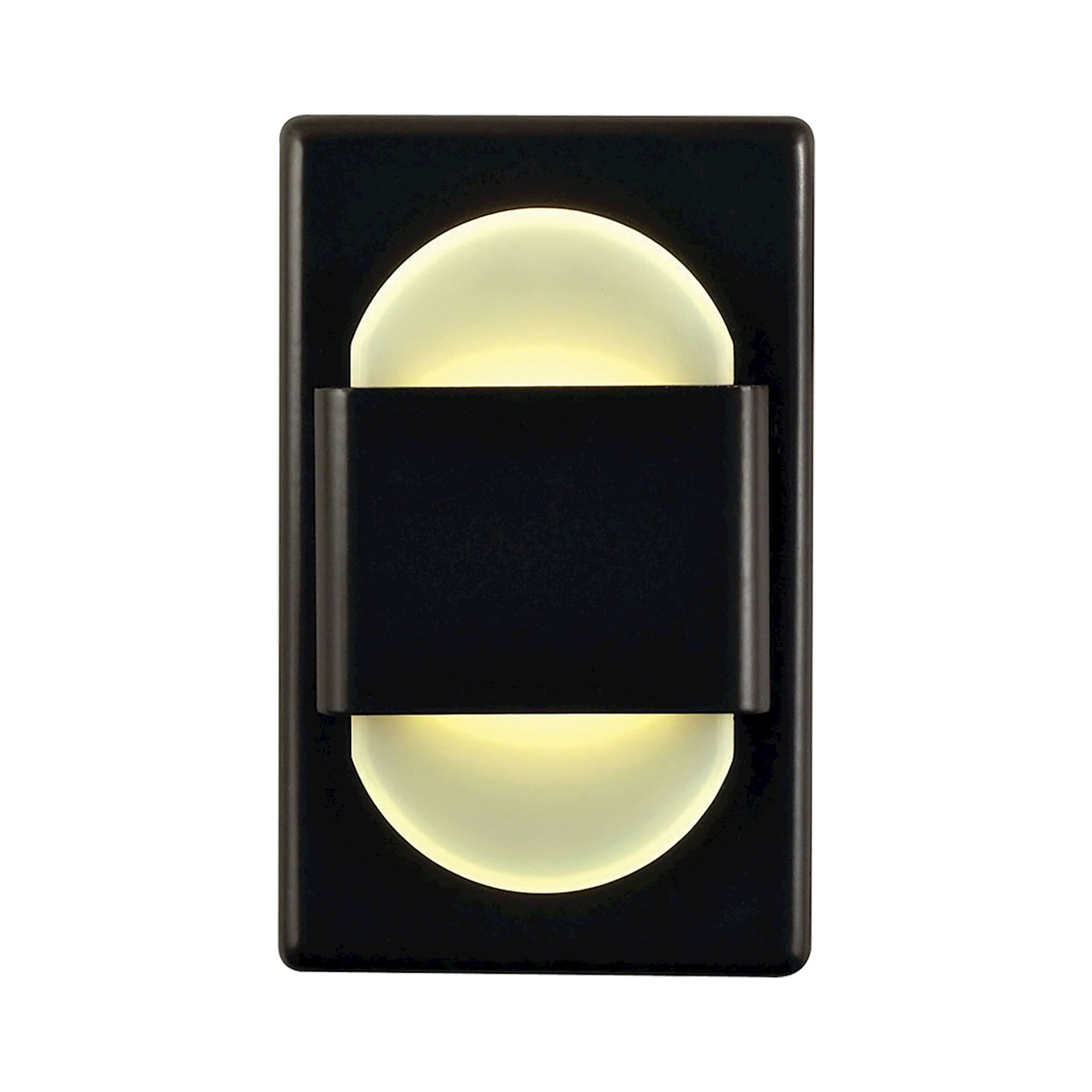 EZ Step LED C/W Driver - Bronze with Double Round White Opal Acrylic Diffuser