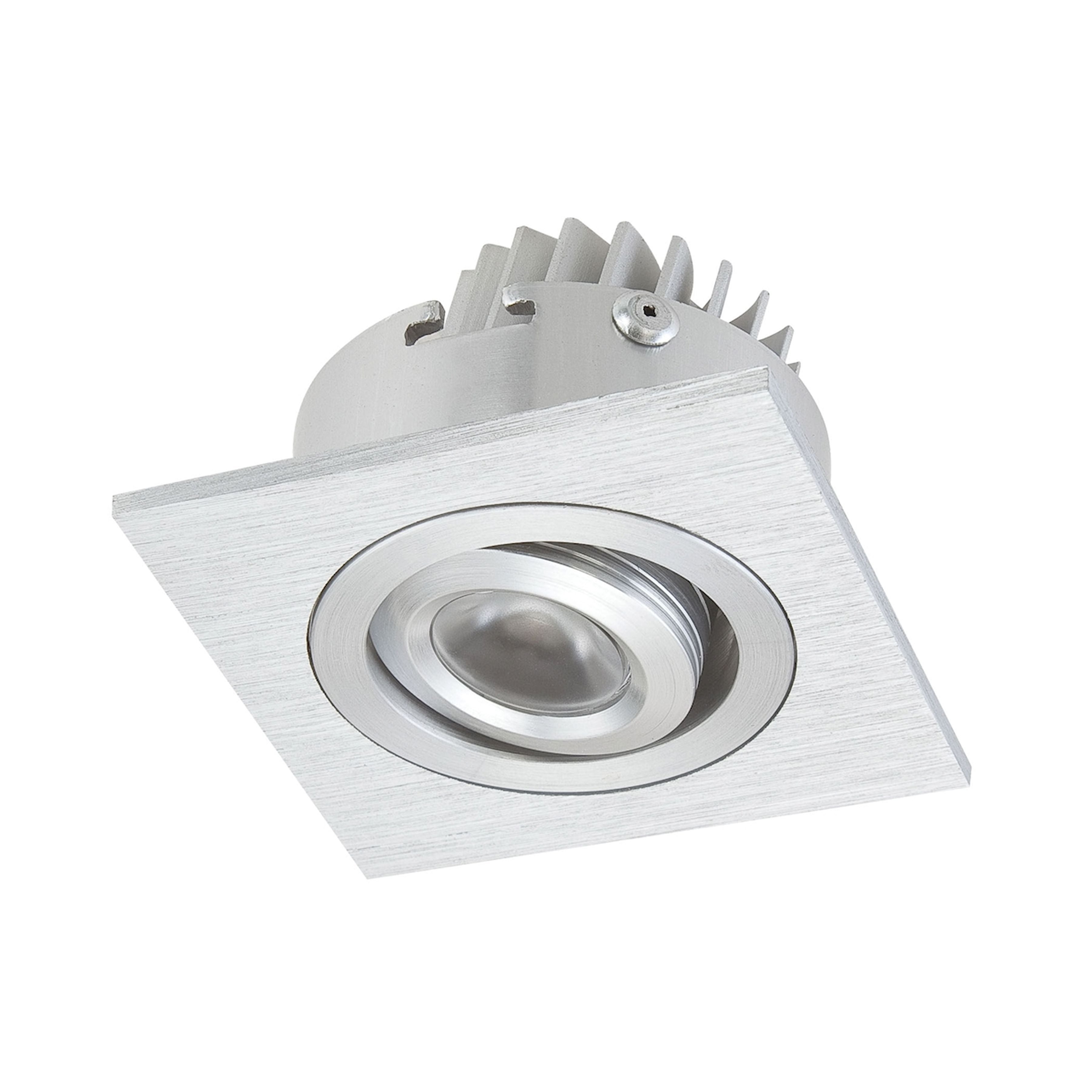 LED Squared Directional Incl 1 LED + Driver Clear lens / brushed aluminum